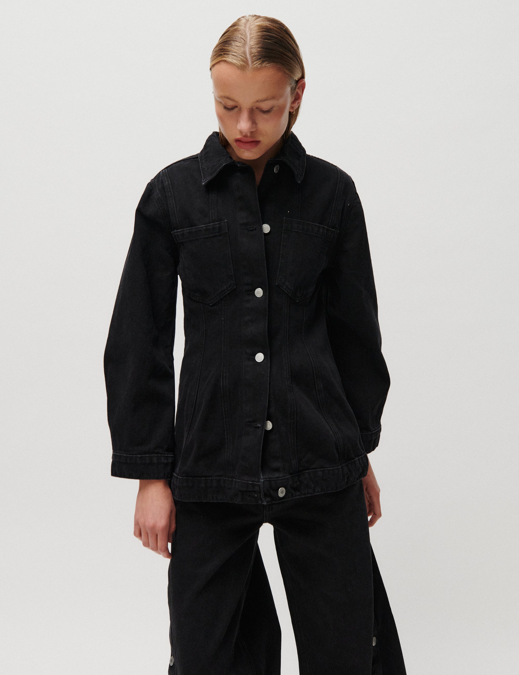 2NDDAY 2NDBilla - Black Wash Jacket D002 Black Denim