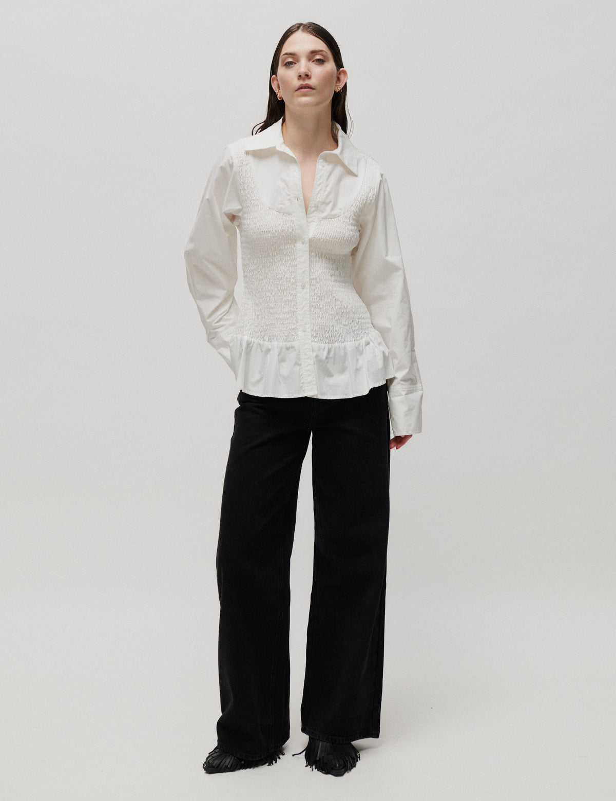 2NDDAY 2NDJoda - Crispy Poplin - Shirt Shirt 114001 Brilliant White