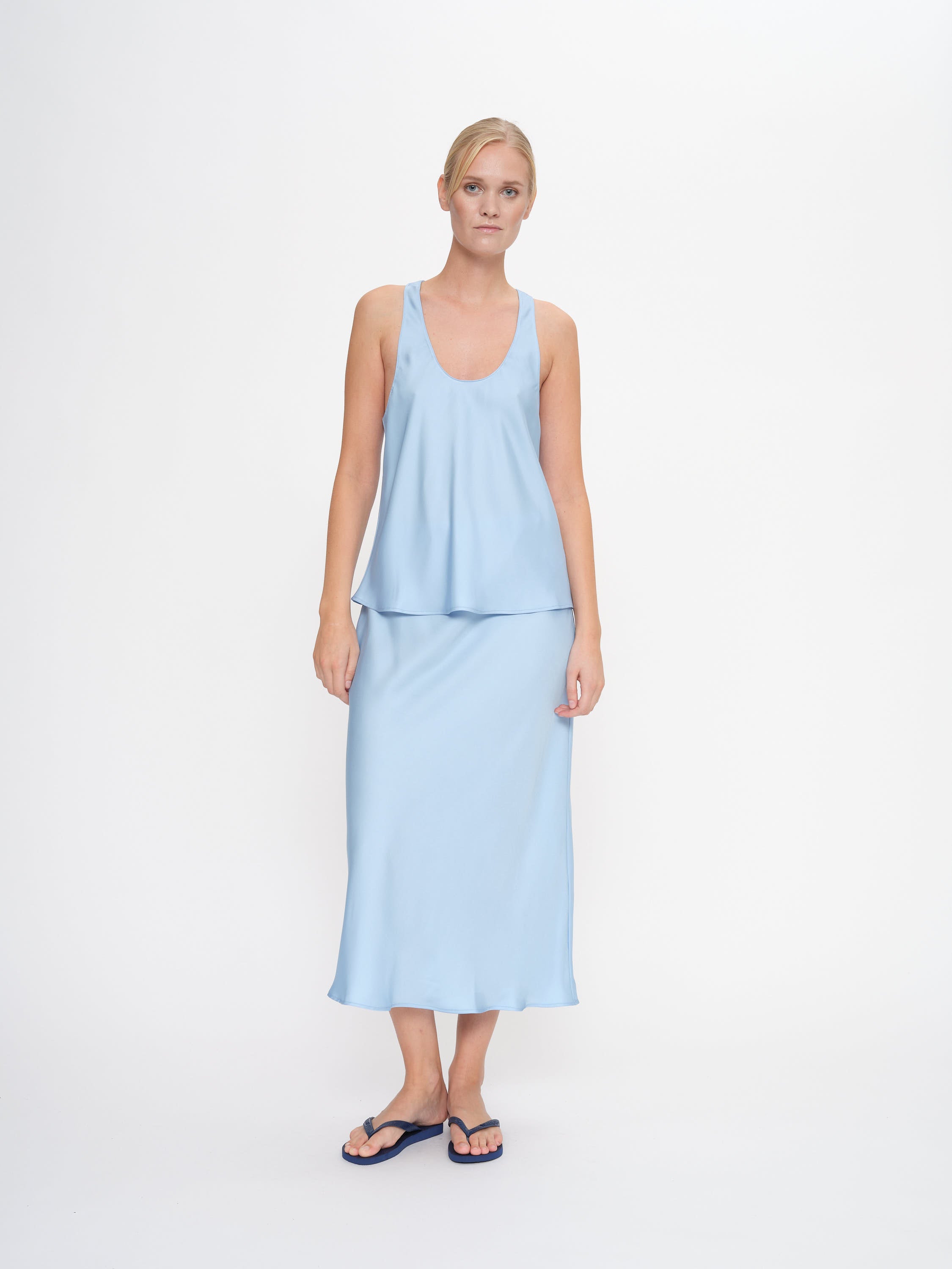 2NDDAY 2ND Amalia - Fluid Twill Tops & T-Shirts 04038 Powder Blue