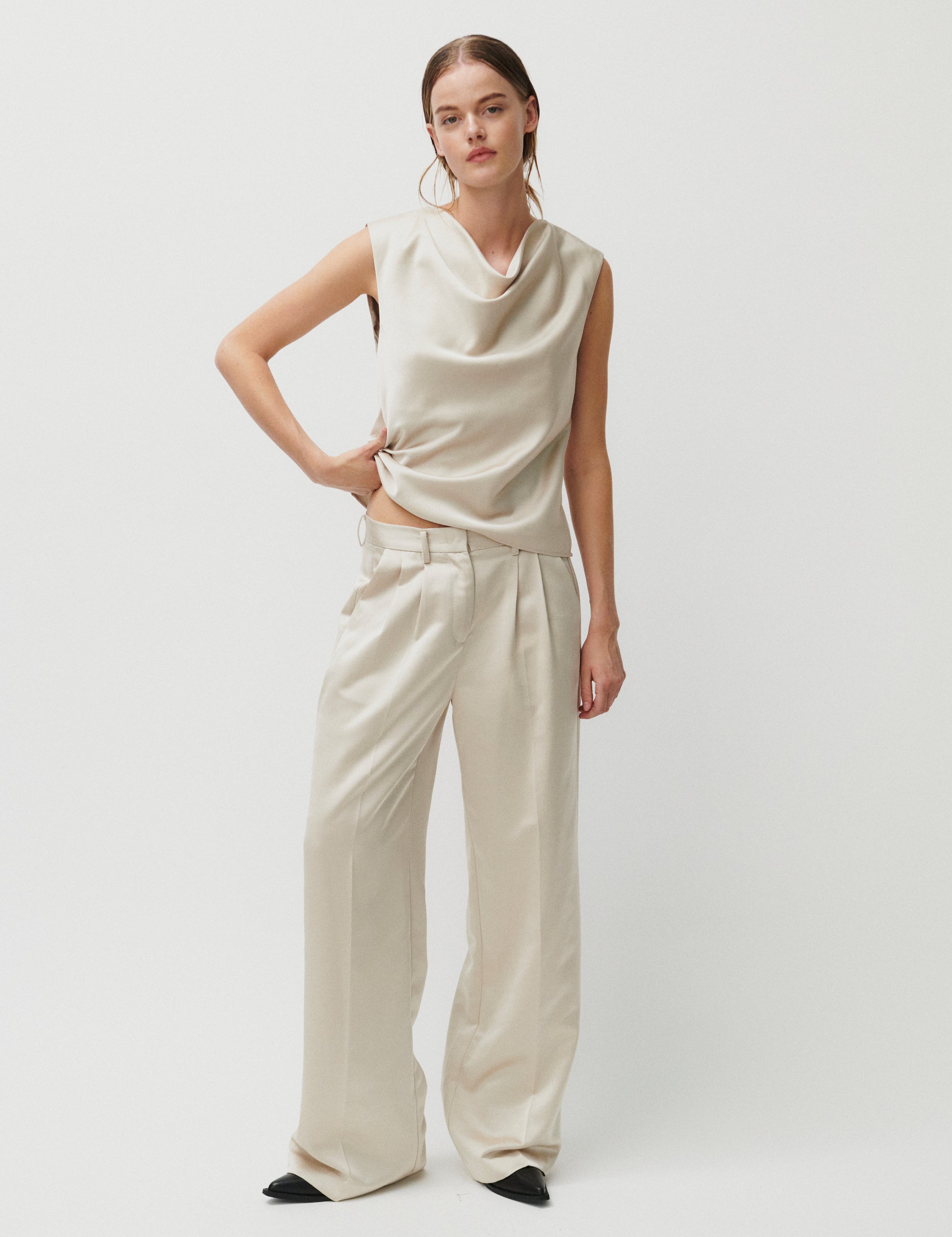 2NDDAY 2ND Amrose - Shiny Suiting Shirts & Blouses 141106 Peyote