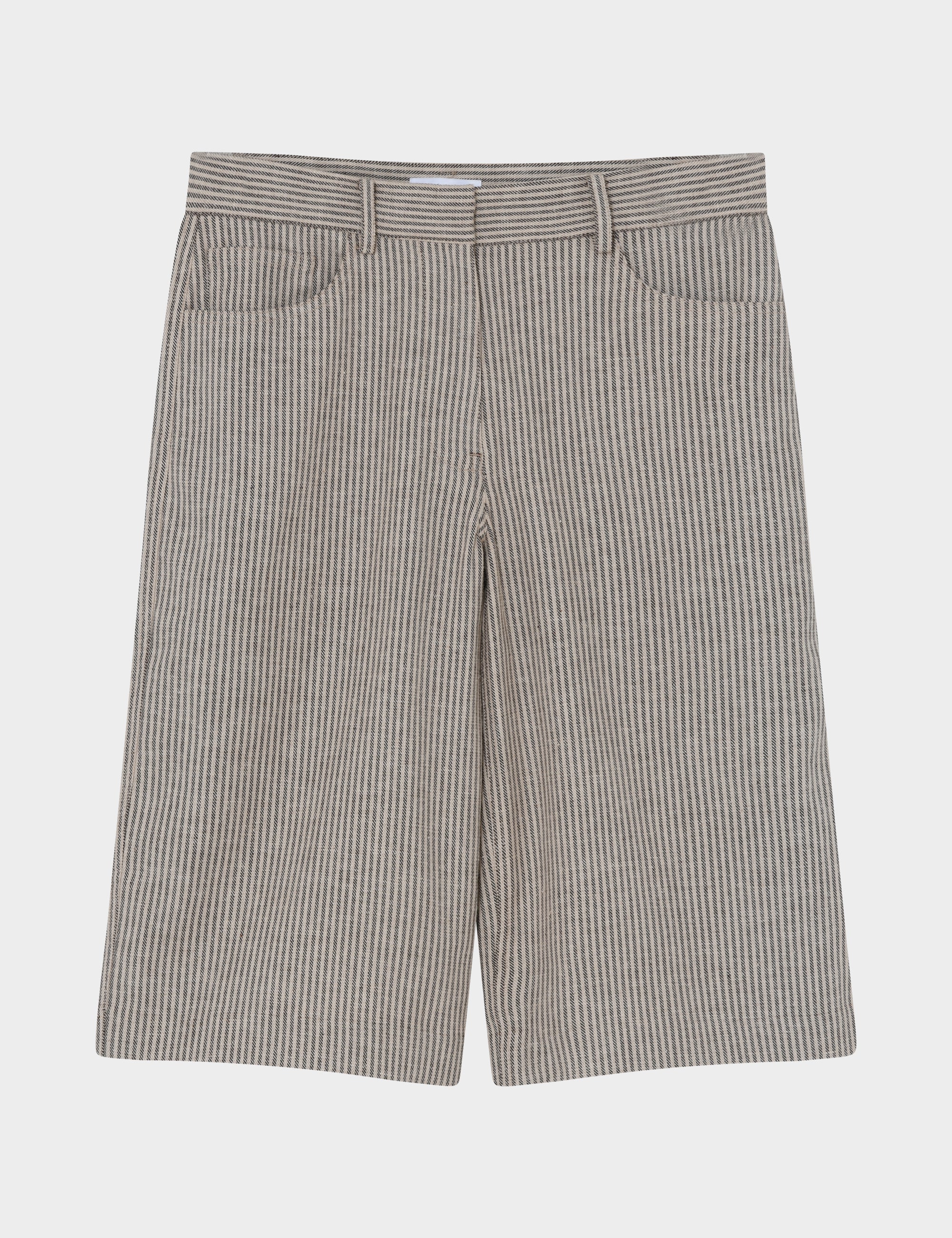 2NDDAY 2ND Benita - Striped Linen Blend Shorts 130000 Moonbeam