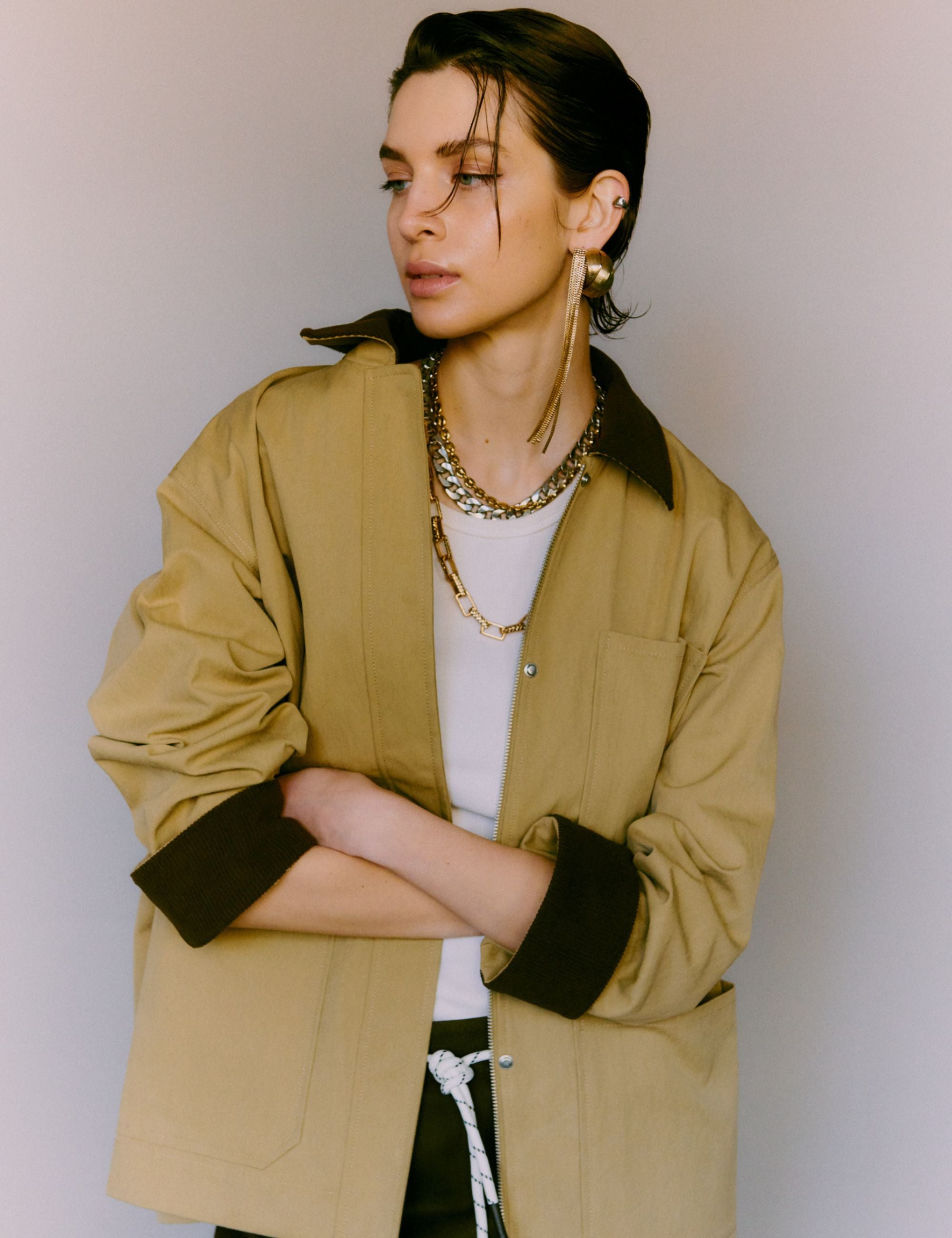 2NDDAY 2ND Bruce - Firm Cotton - Jacket Jacket 171022 Kelp