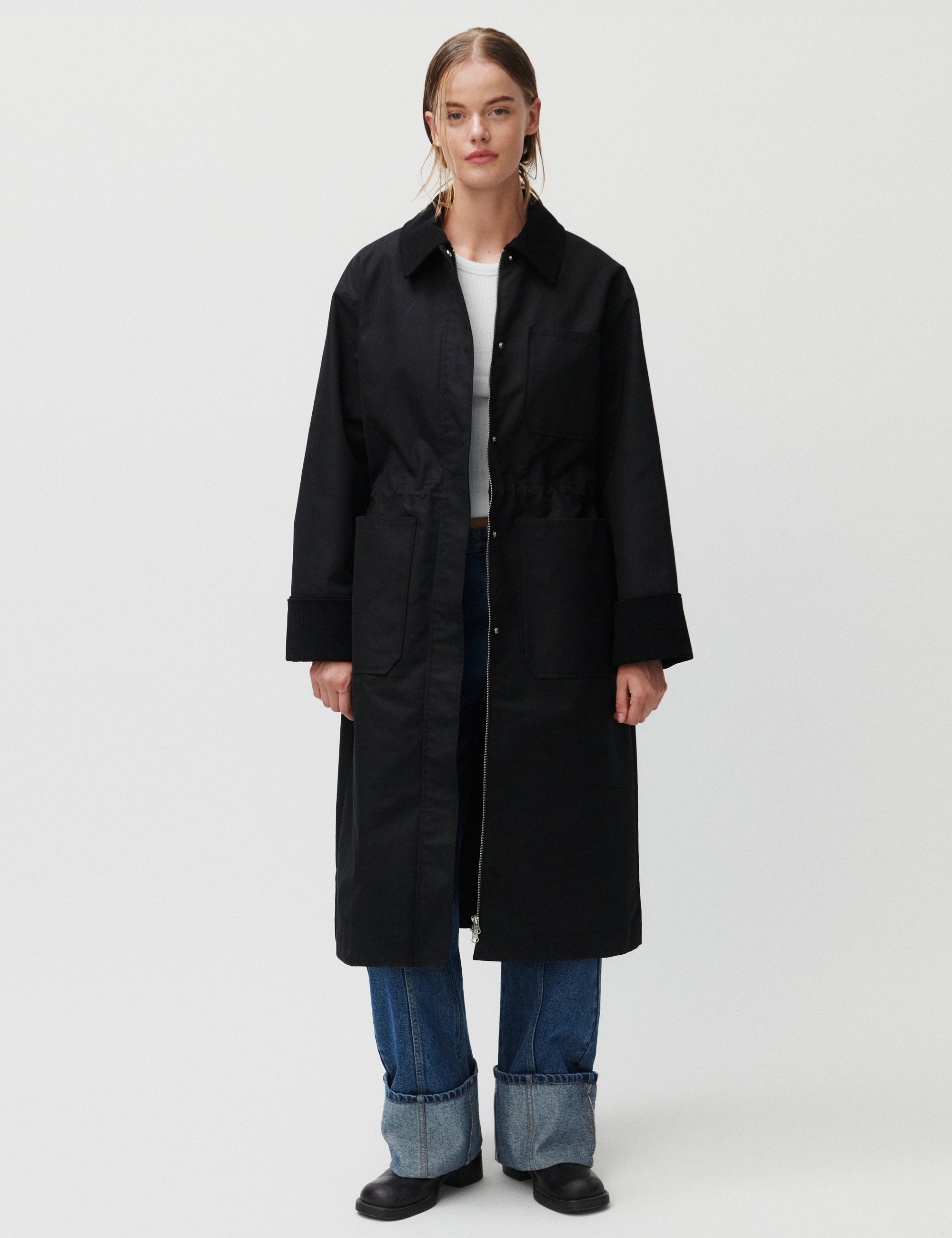 2NDDAY 2ND Brucen - Firm Cotton Jackets 190303 BLACK