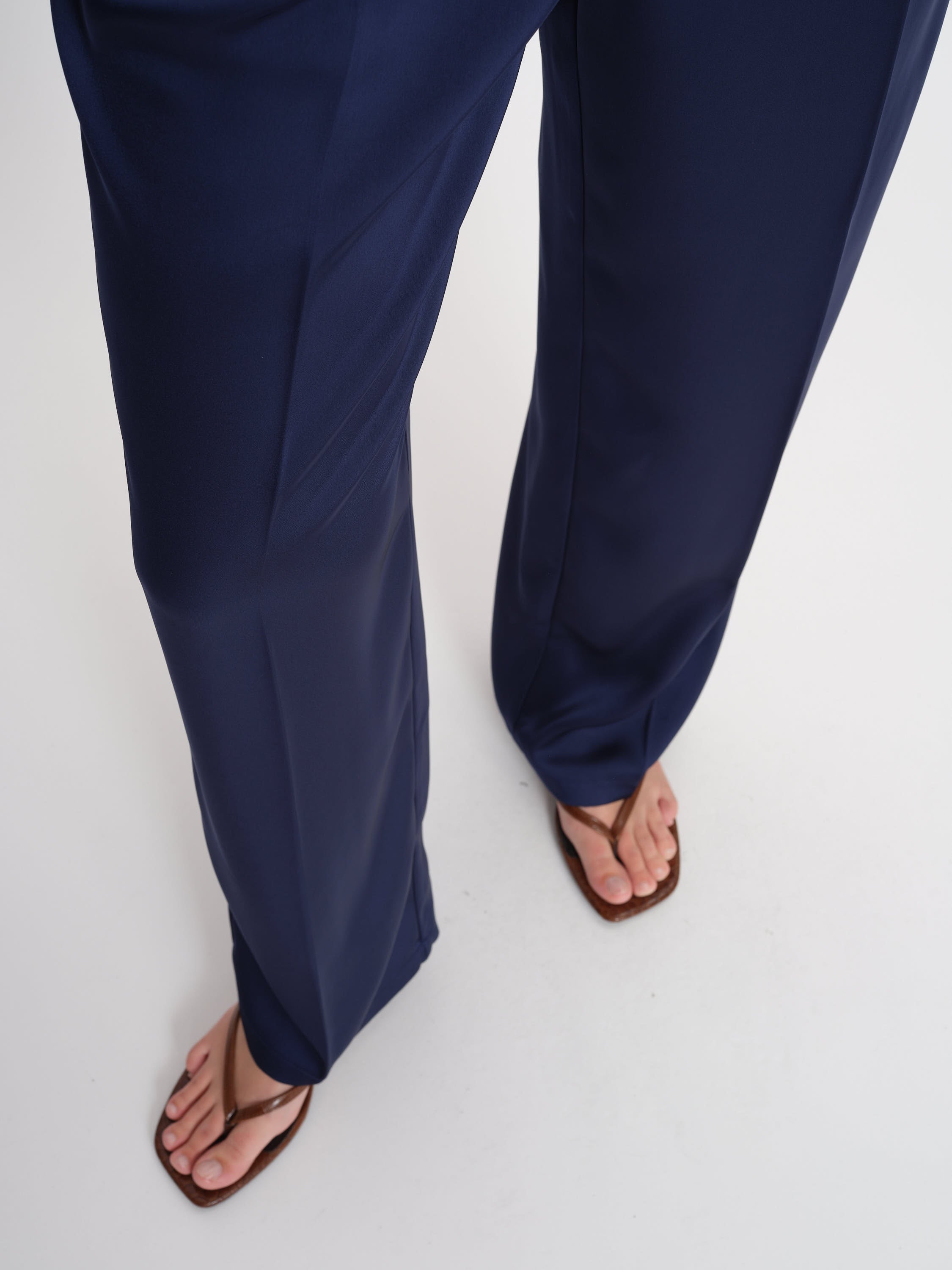 2NDDAY 2ND Carter - Heavy Satin Pants 193933 Medieval Blue