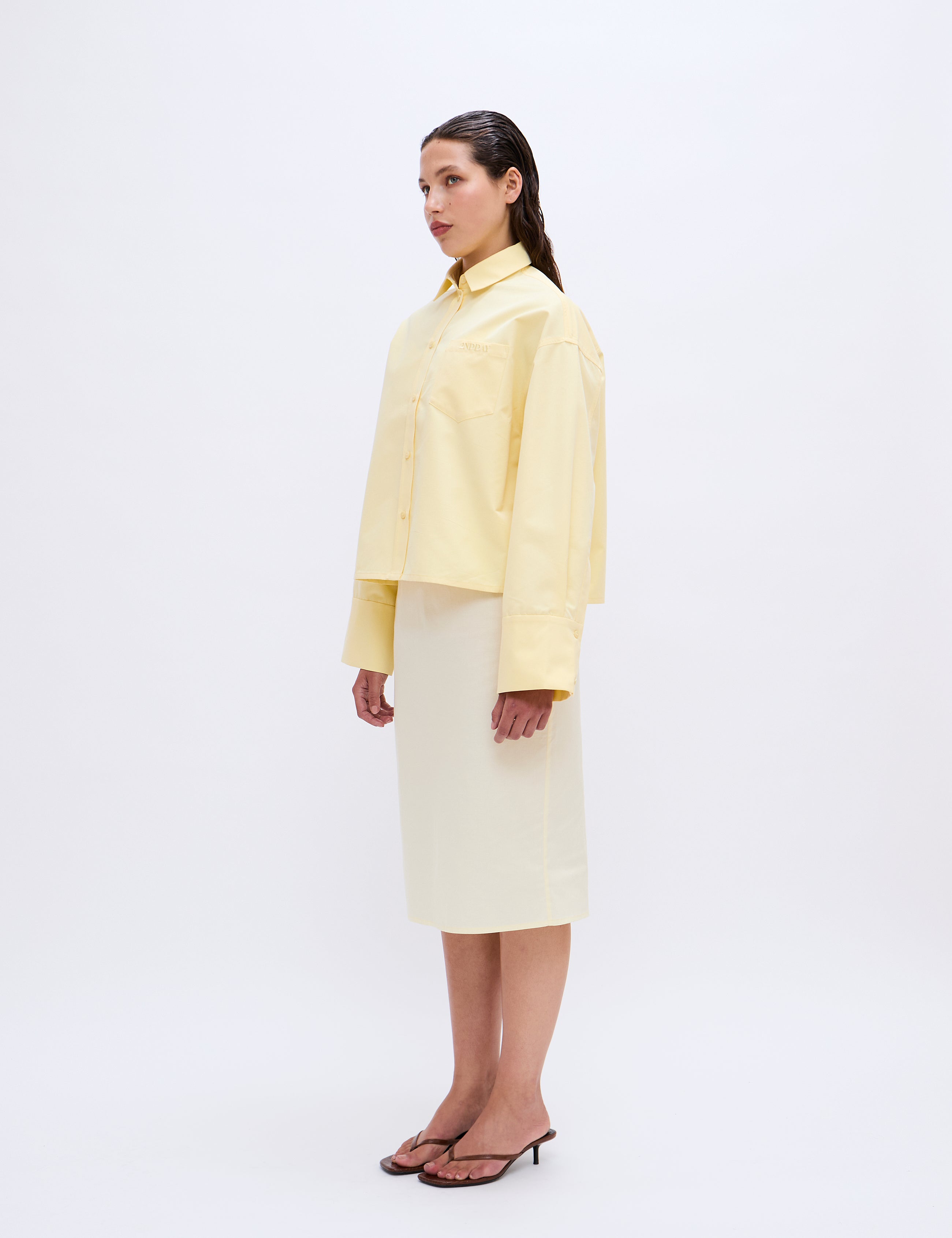 2NDDAY 2ND Clarin - Heavy Poplin Shirts & Blouses 06032 Mellow Yellow