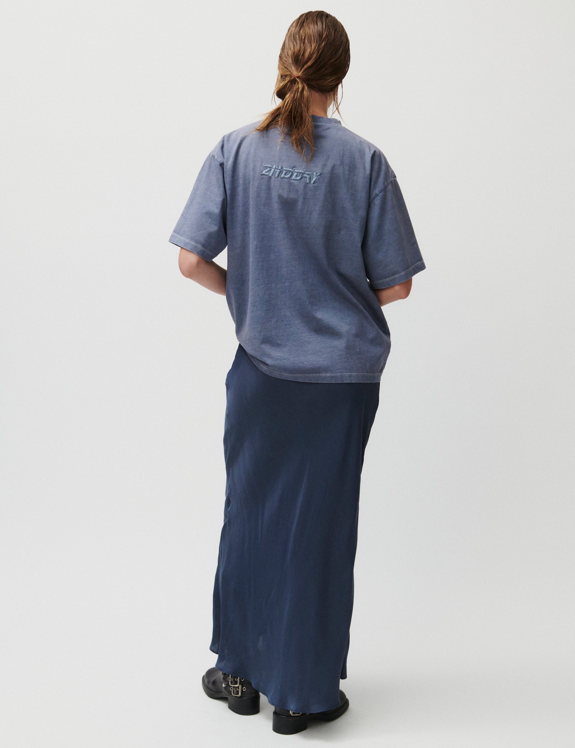 2NDDAY 2ND Cleas - Viscose Skirt 183916 Flint stone