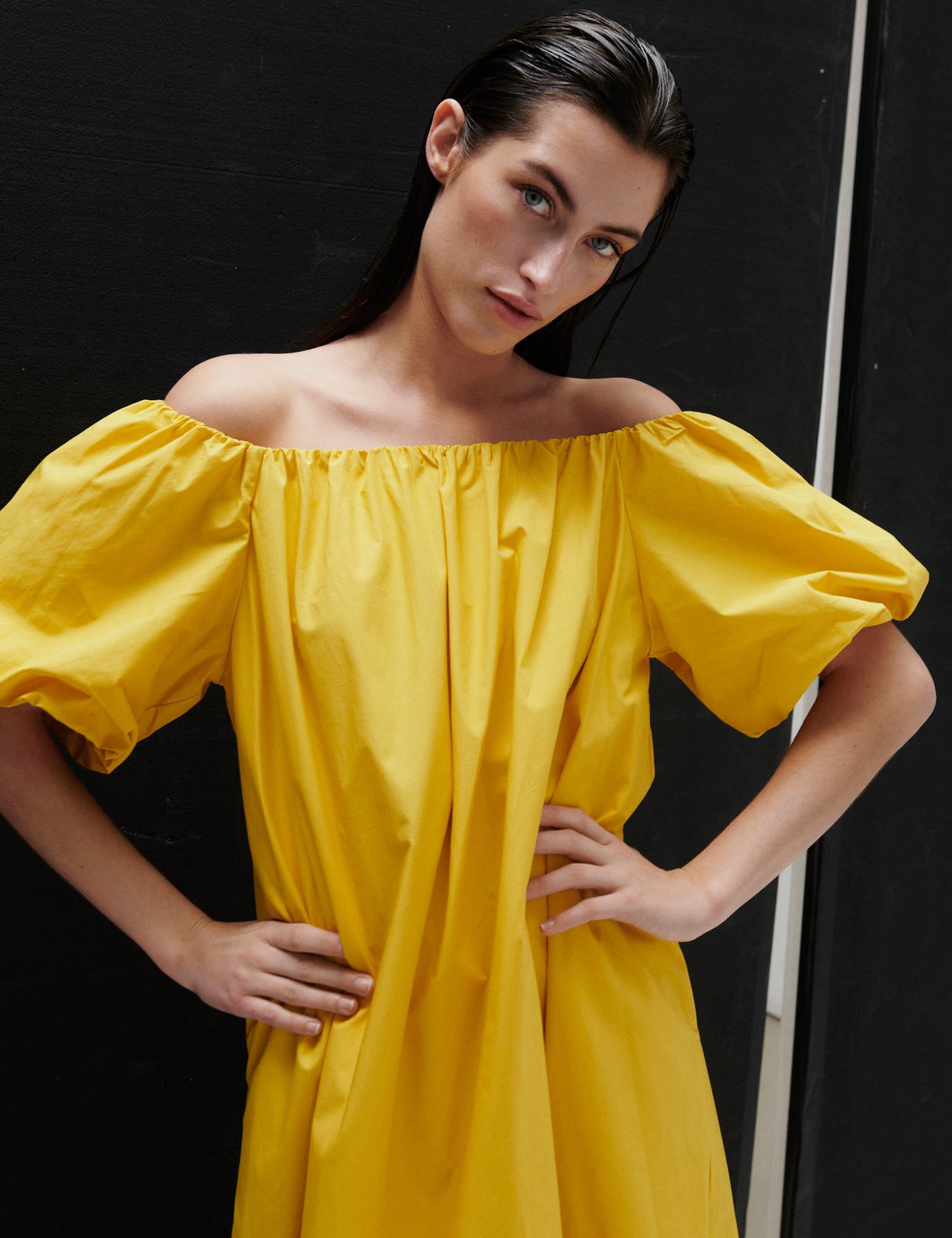 2NDDAY 2ND Gia - Fine Crispy Poplin Dress 140952 Spicy Mustard