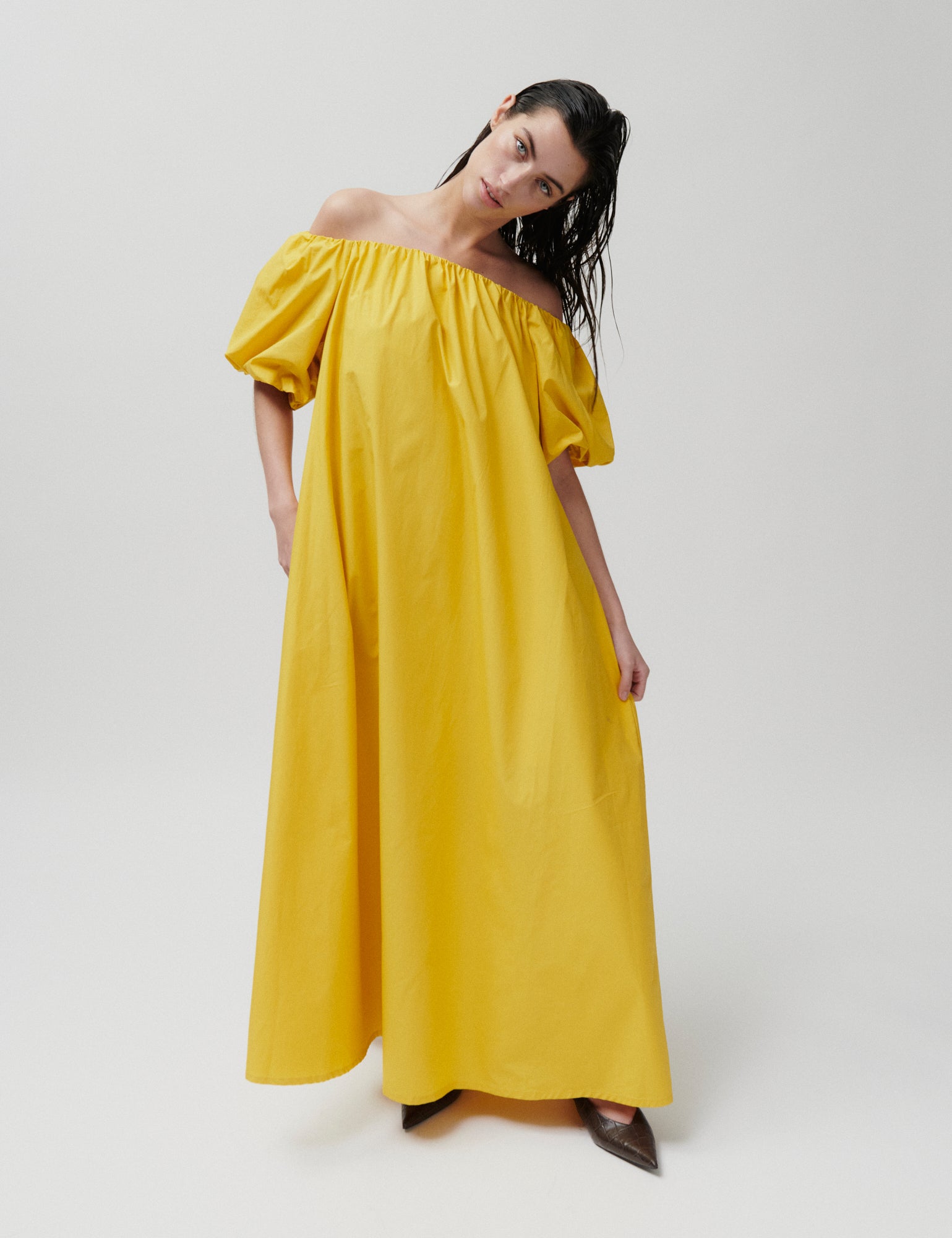 2NDDAY 2ND Gia - Fine Crispy Poplin Dress 140952 Spicy Mustard