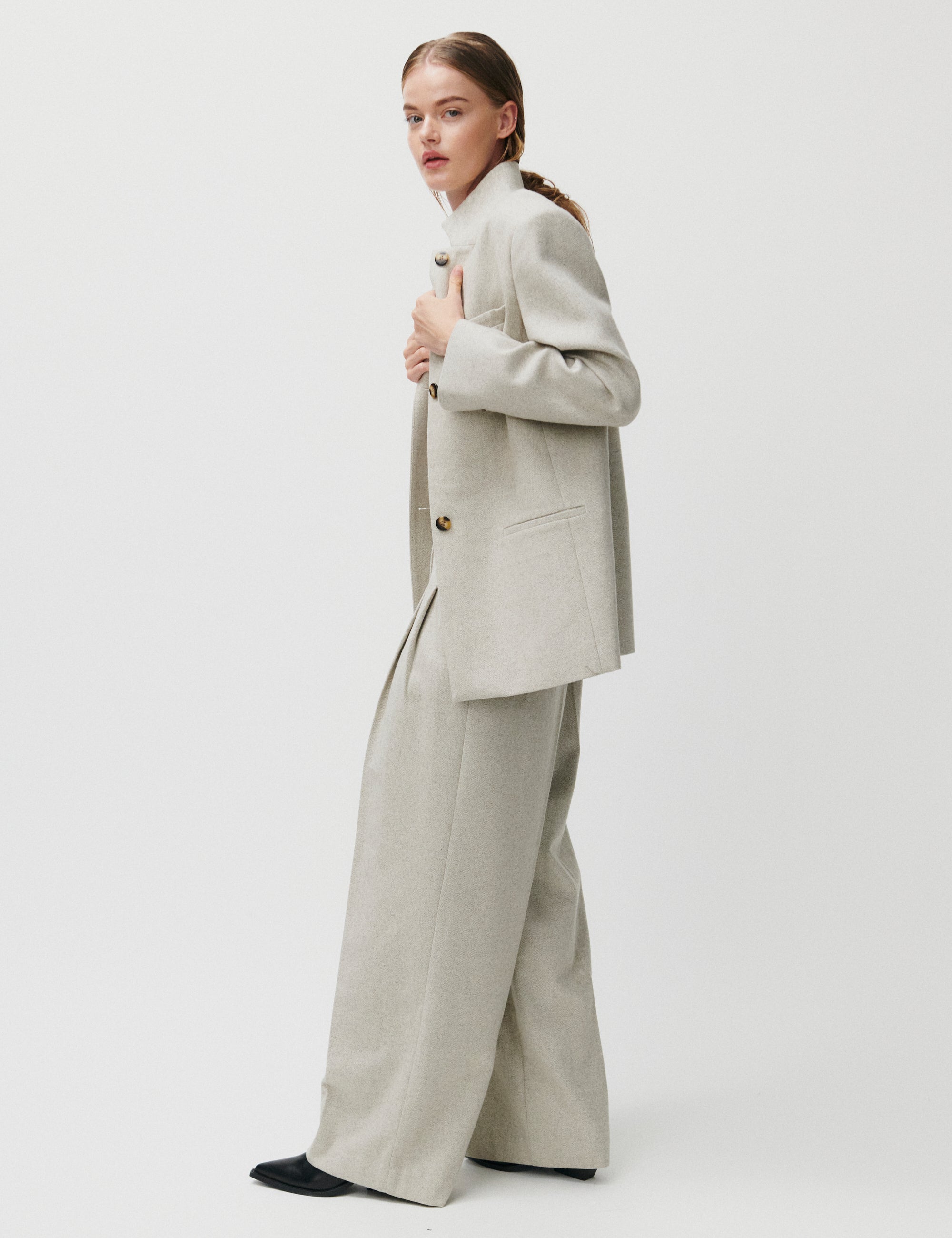 2NDDAY 2ND Husa - Herringbone suiting Blazer 161305 String