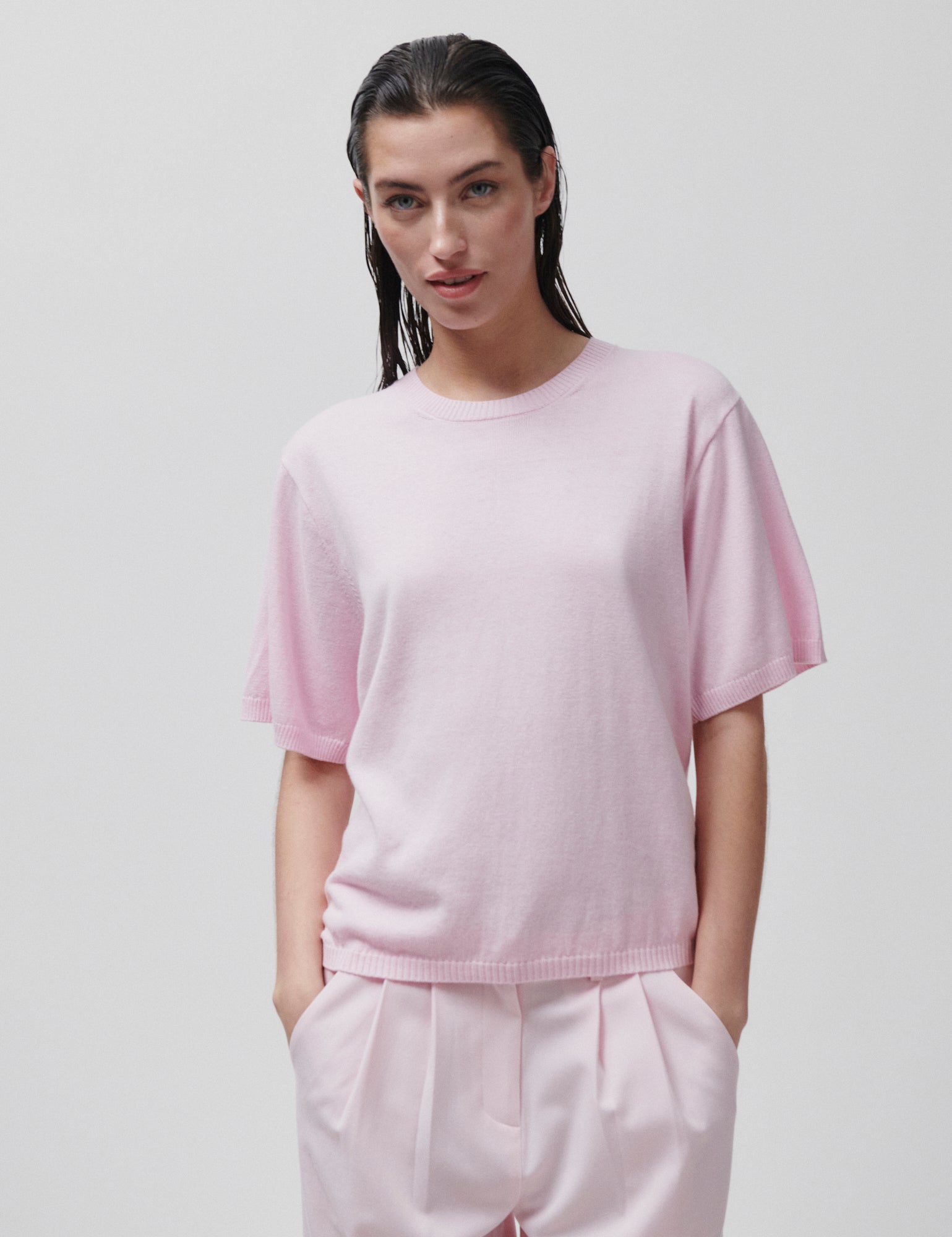 2NDDAY 2ND Ingrid - Soft Wool Blend Tops & T-Shirts 133207 Cherry Blossom