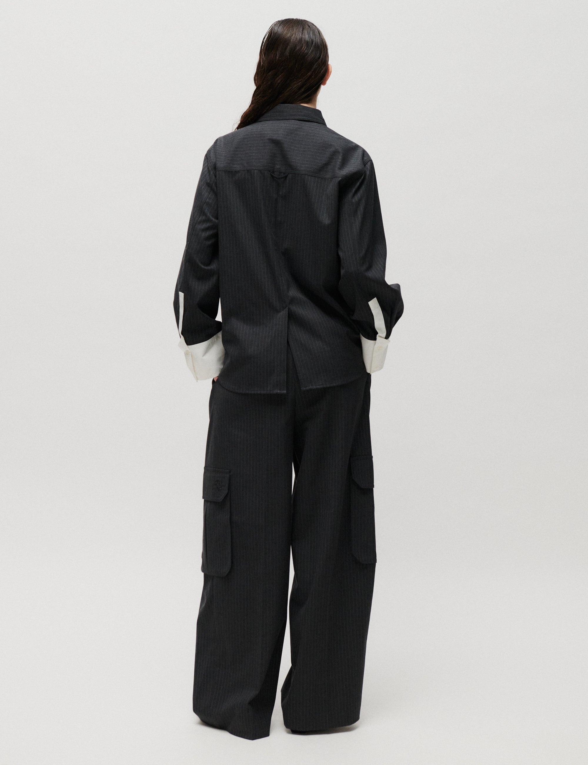 2NDDAY 2ND Ishii - Yarn Dye Suiting - Shirt Shirt 194205 Phantom