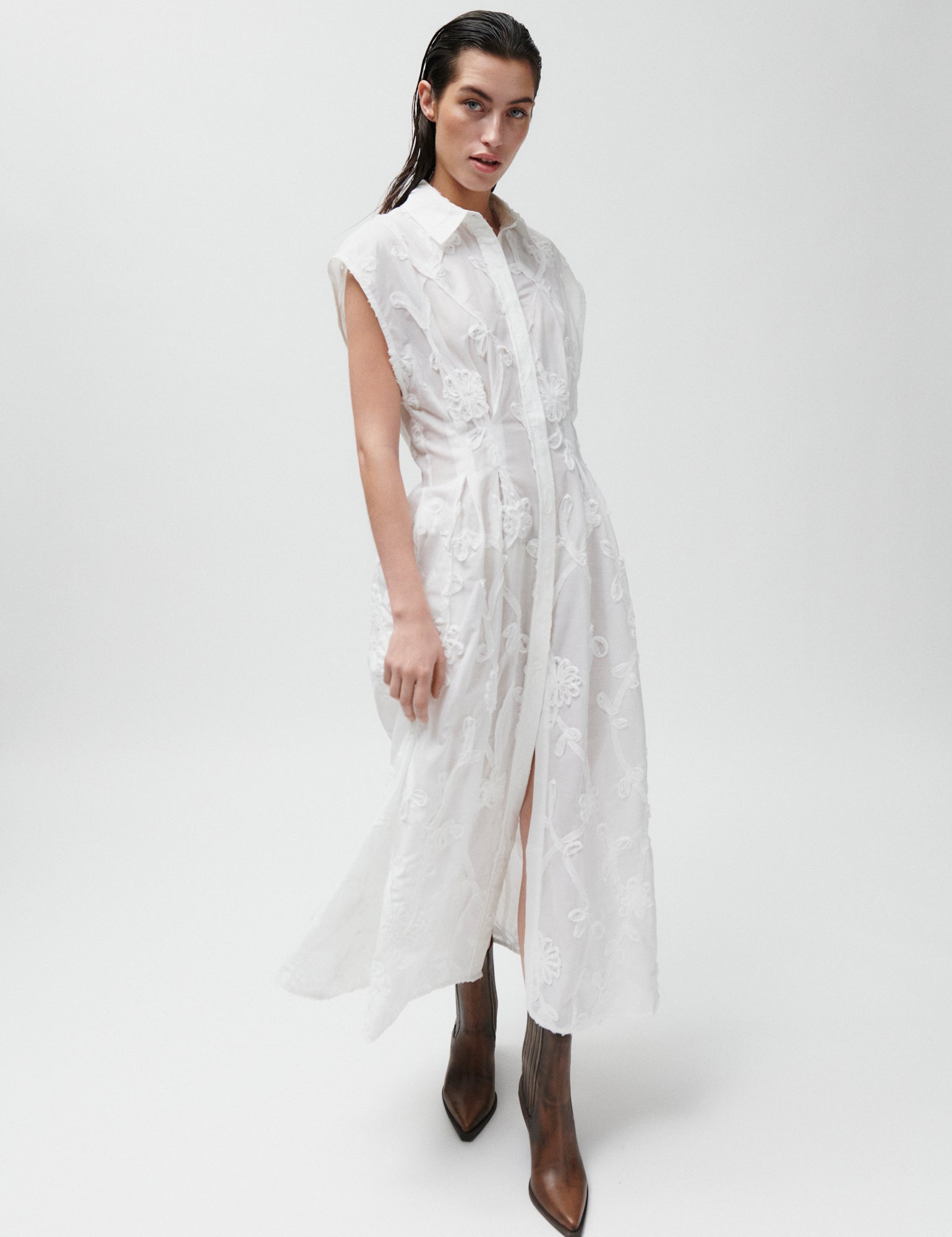 2NDDAY 2ND Jamie - Crisp Summer Shirting Dress 114001 Brilliant White