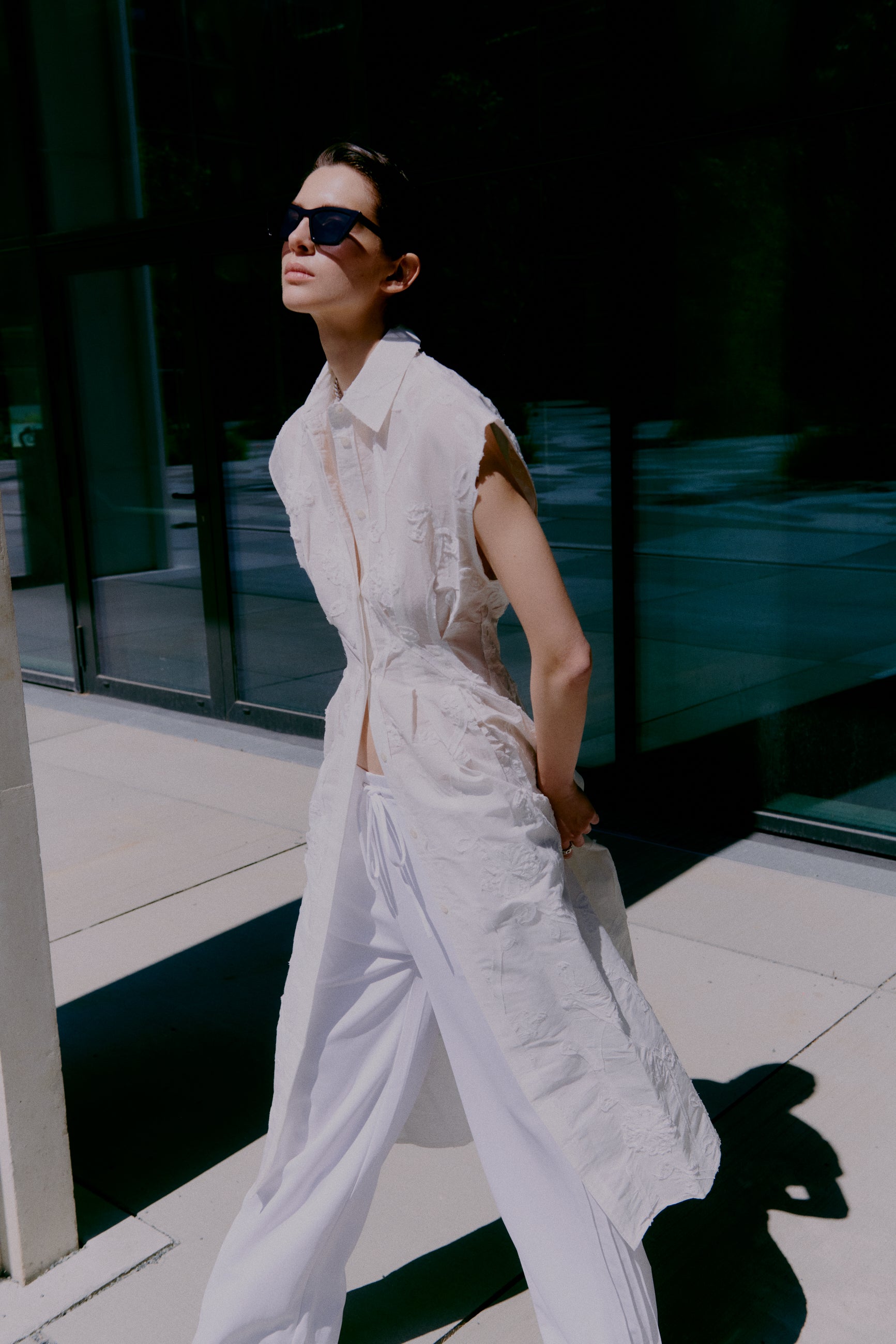 2NDDAY 2ND Jamie - Crisp Summer Shirting Dress 114001 Brilliant White