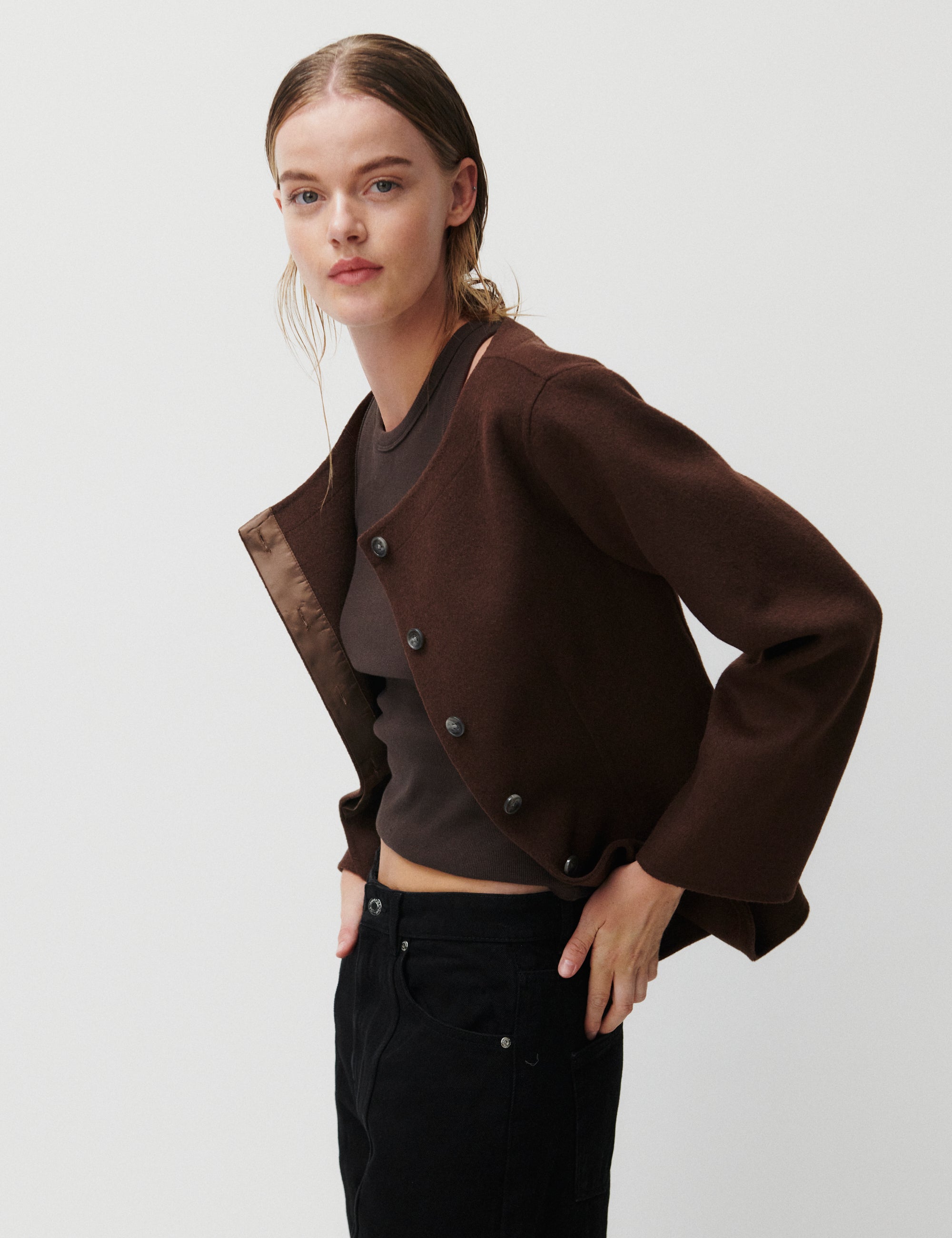 2NDDAY 2ND Lila - Smooth Wool Coats & Jackets 191016 JAVA