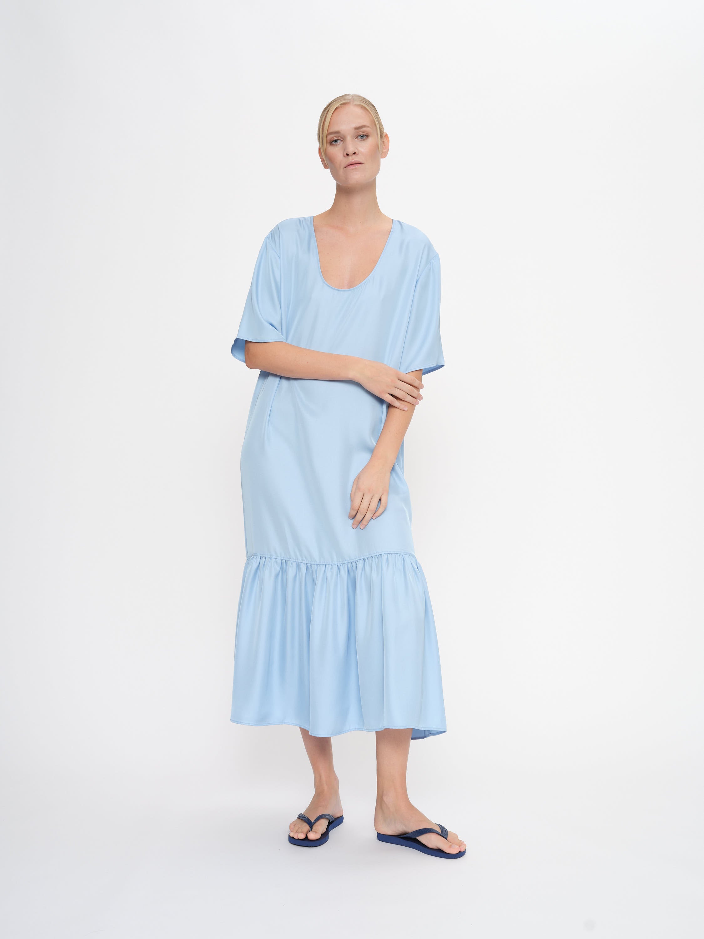 2NDDAY 2ND Lorice - Fluid Twill Dress 04038 Powder Blue