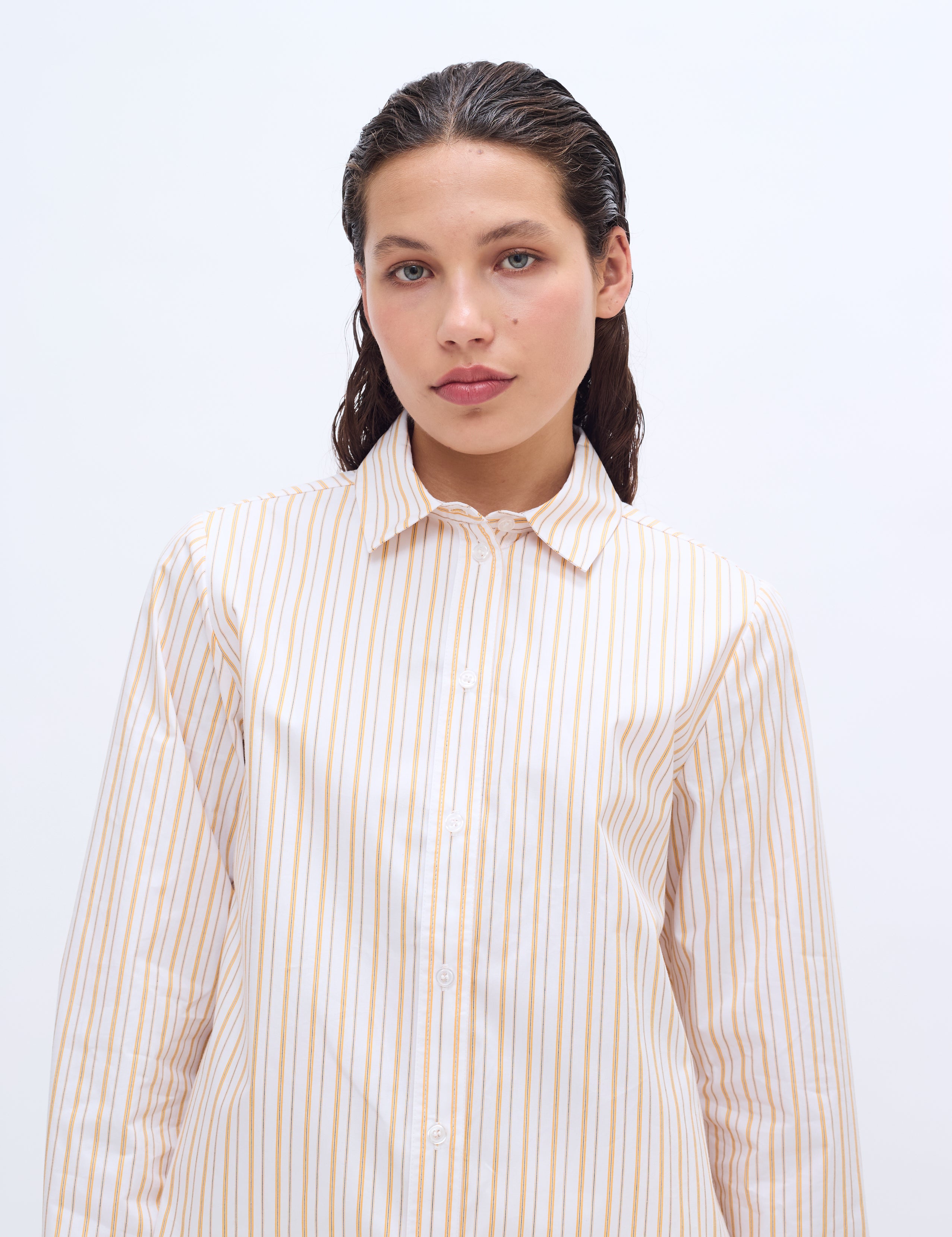2NDDAY 2ND Mariam - Cotton Stripes Shirts & Blouses 420143 Saffron Stripe