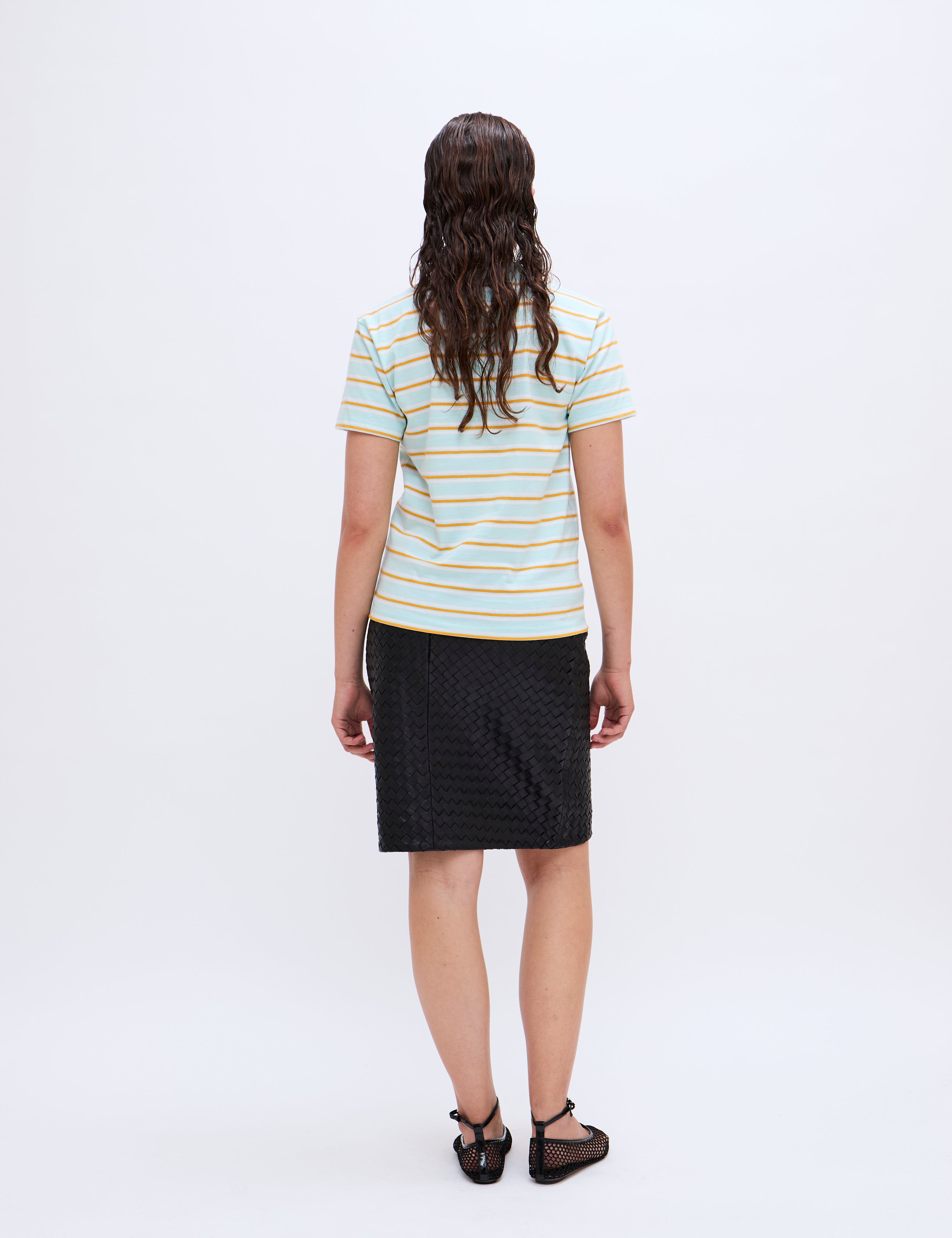 2NDDAY 2ND Marissas - Striped Jersey Tops & T-Shirts 6317 Soothing Sea
