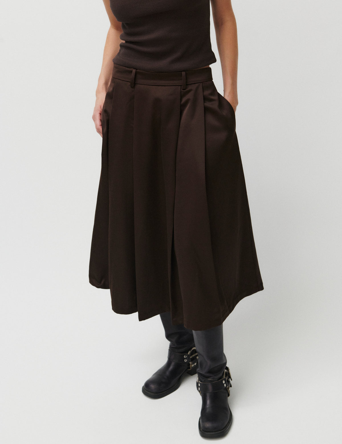 2NDDAY 2ND Matilda - Shiny Suiting - Skirt Skirt 191016 JAVA