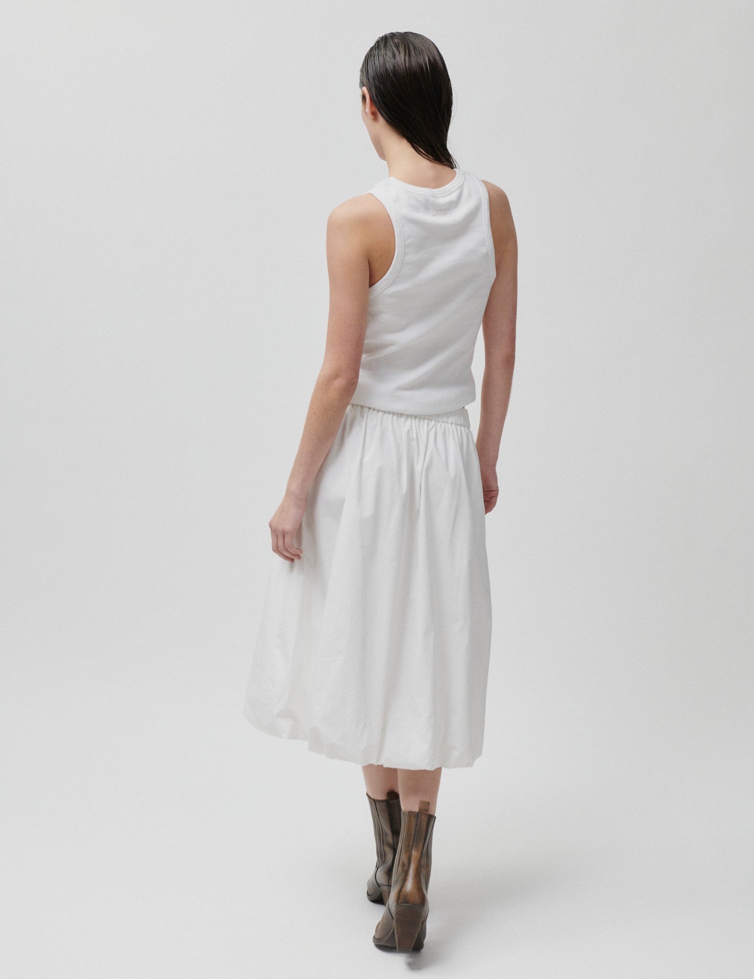 2NDDAY 2ND Maude - Fine Crispy Poplin Skirt 114001 Brilliant White