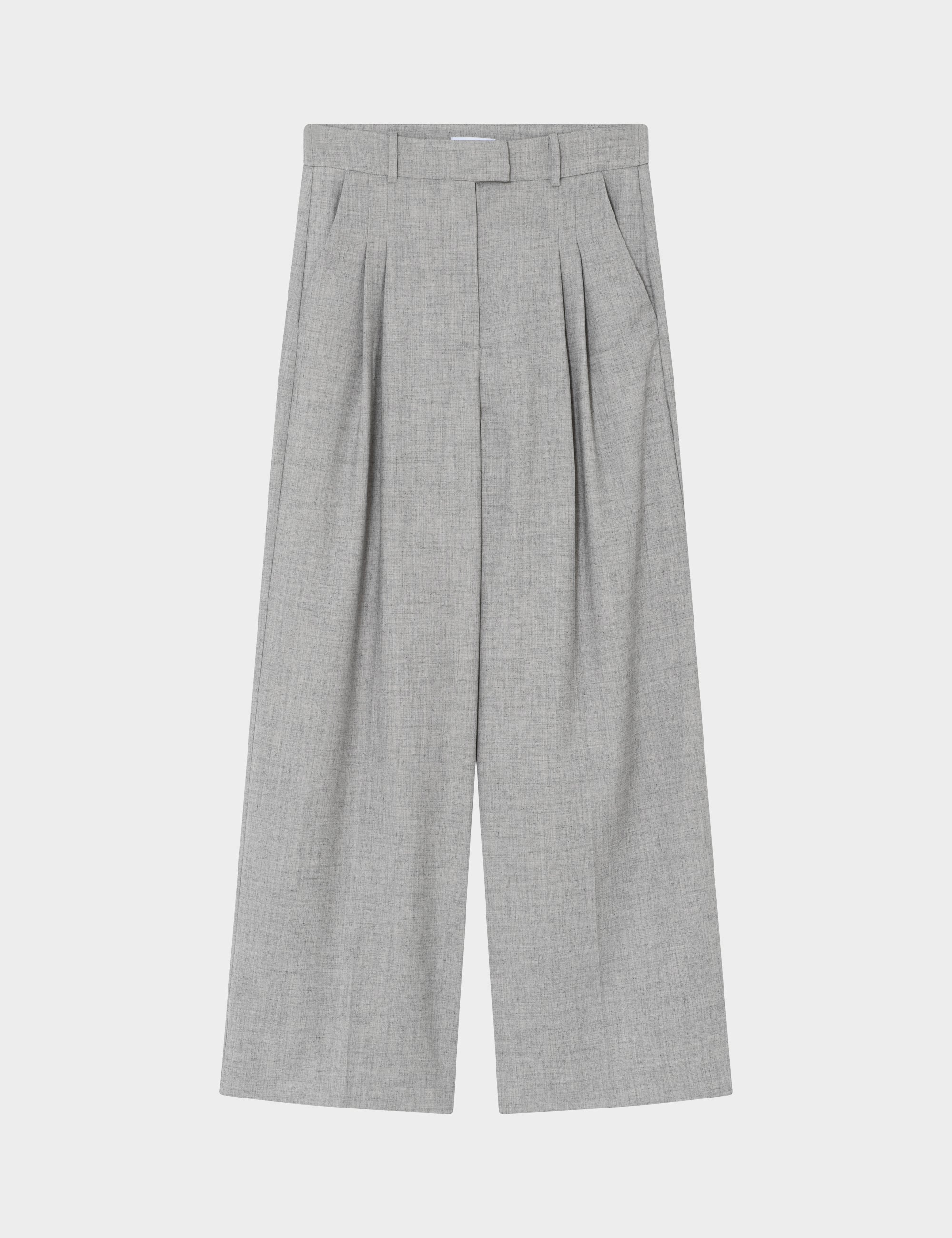 2NDDAY 2ND Mylos - Grey Suiting Pants 154101 High-rise