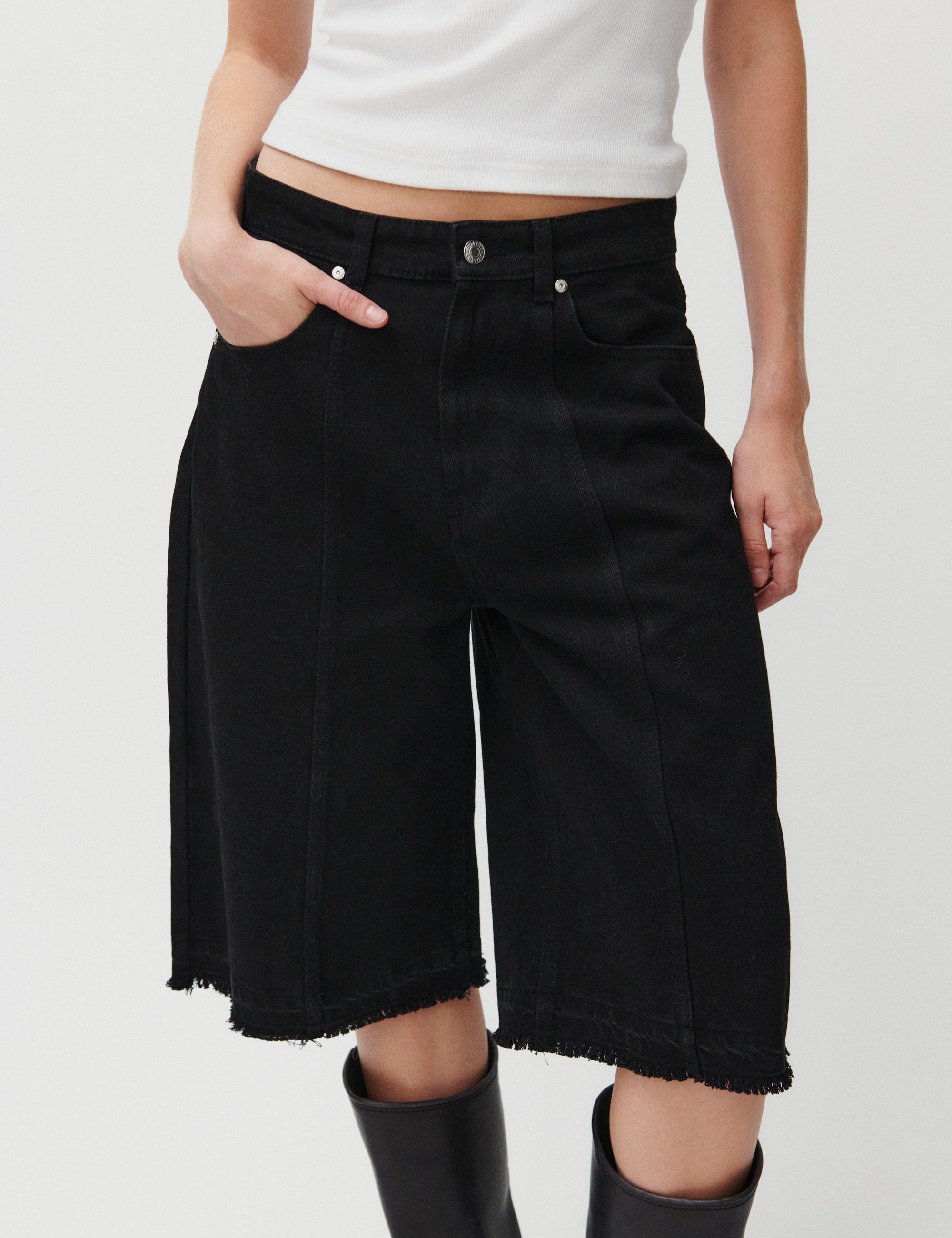 2NDDAY 2ND Rilyn - Black Wash Denim Jeans D003 Un Black Denim