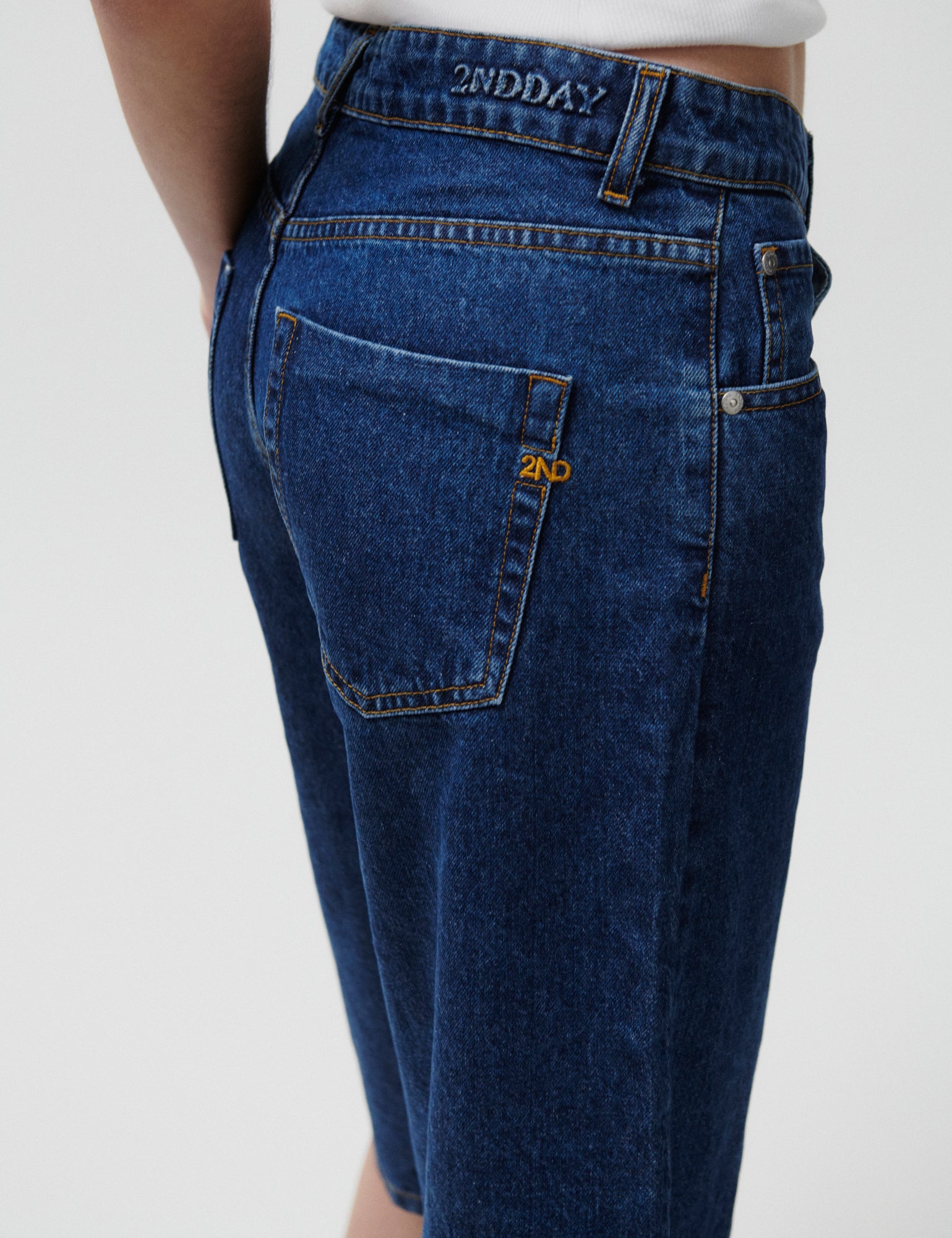 2NDDAY 2ND Rilyn - Corsica Blue Denim Shorts D021 Intense Blue