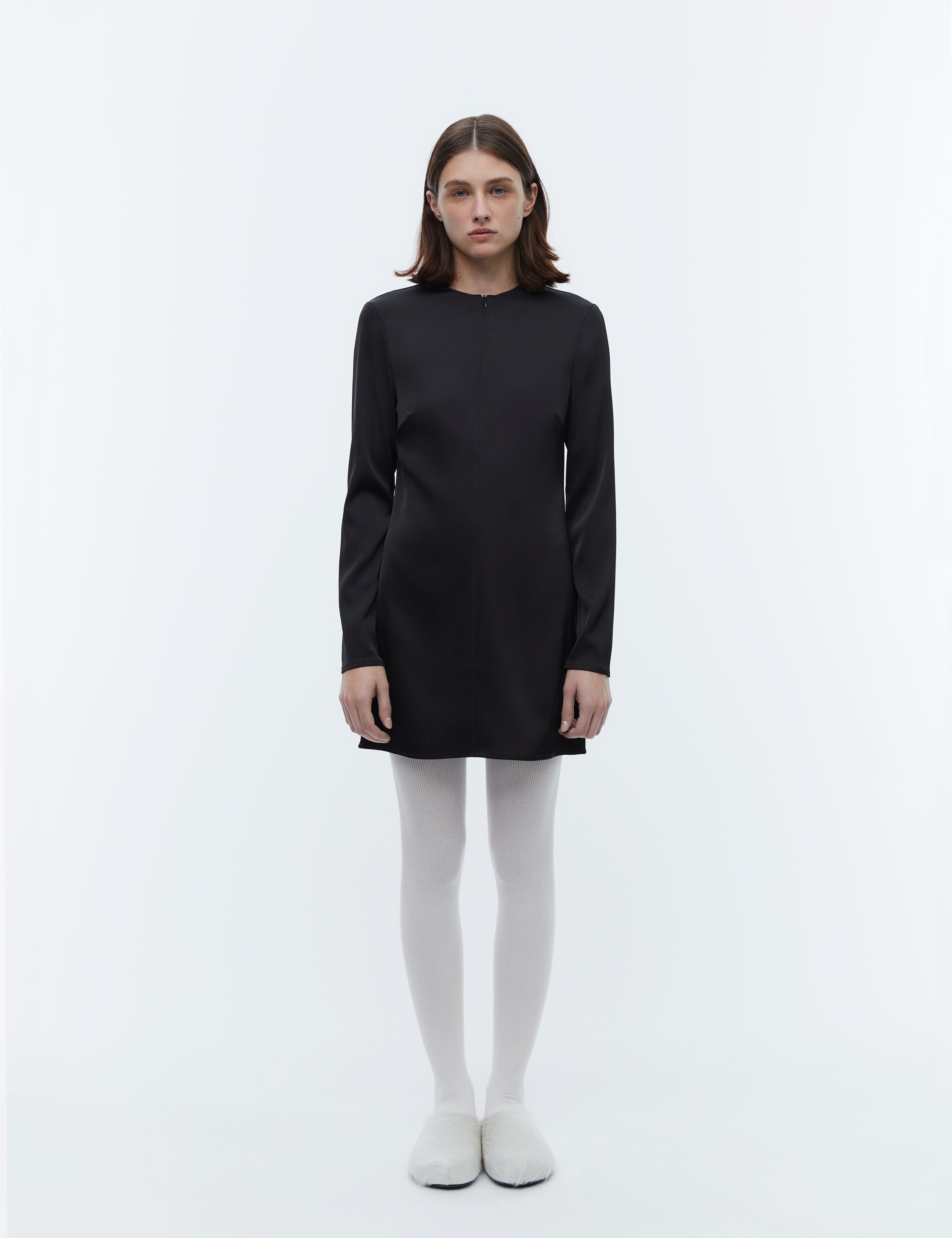 2NDDAY 2ND Sonya - Heavy Satin Dress 194008 Meteorite (Black)