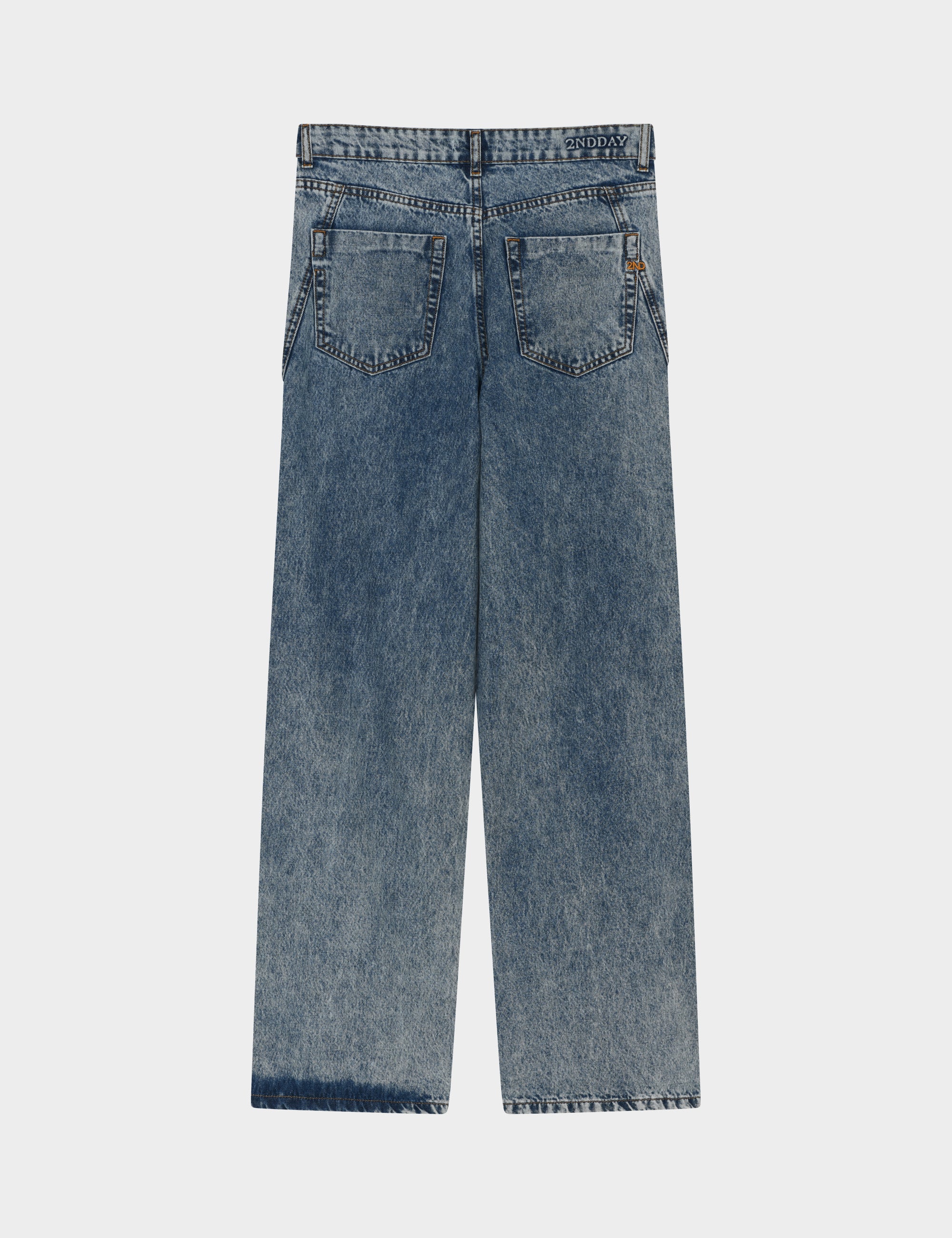 2NDDAY 2ND Tyler - Summer Blue Denim Jeans D019 Mid Blue