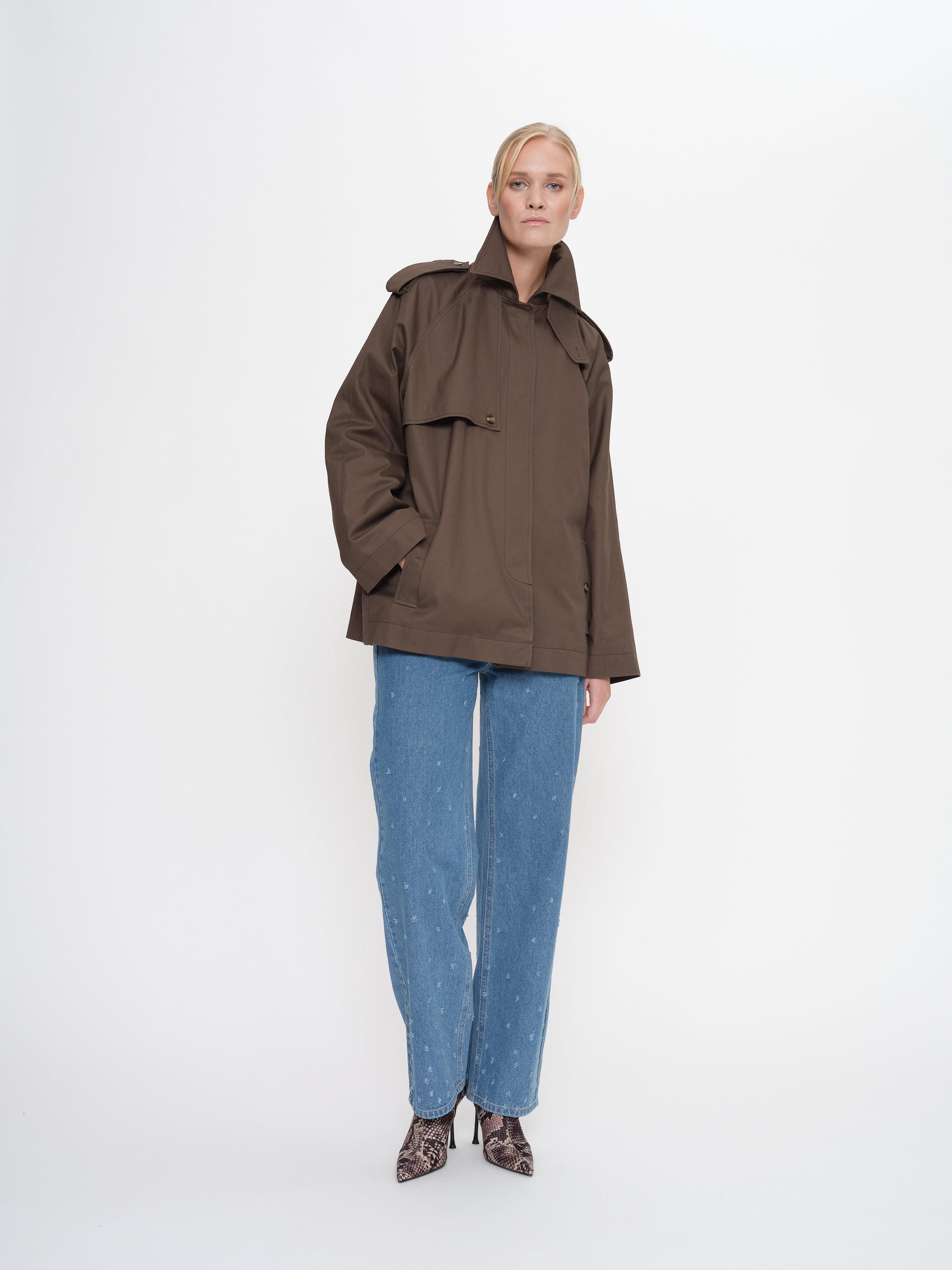 2NDDAY 2ND Willomy - Dense Cotton Coat 190812 Turkish Coffee