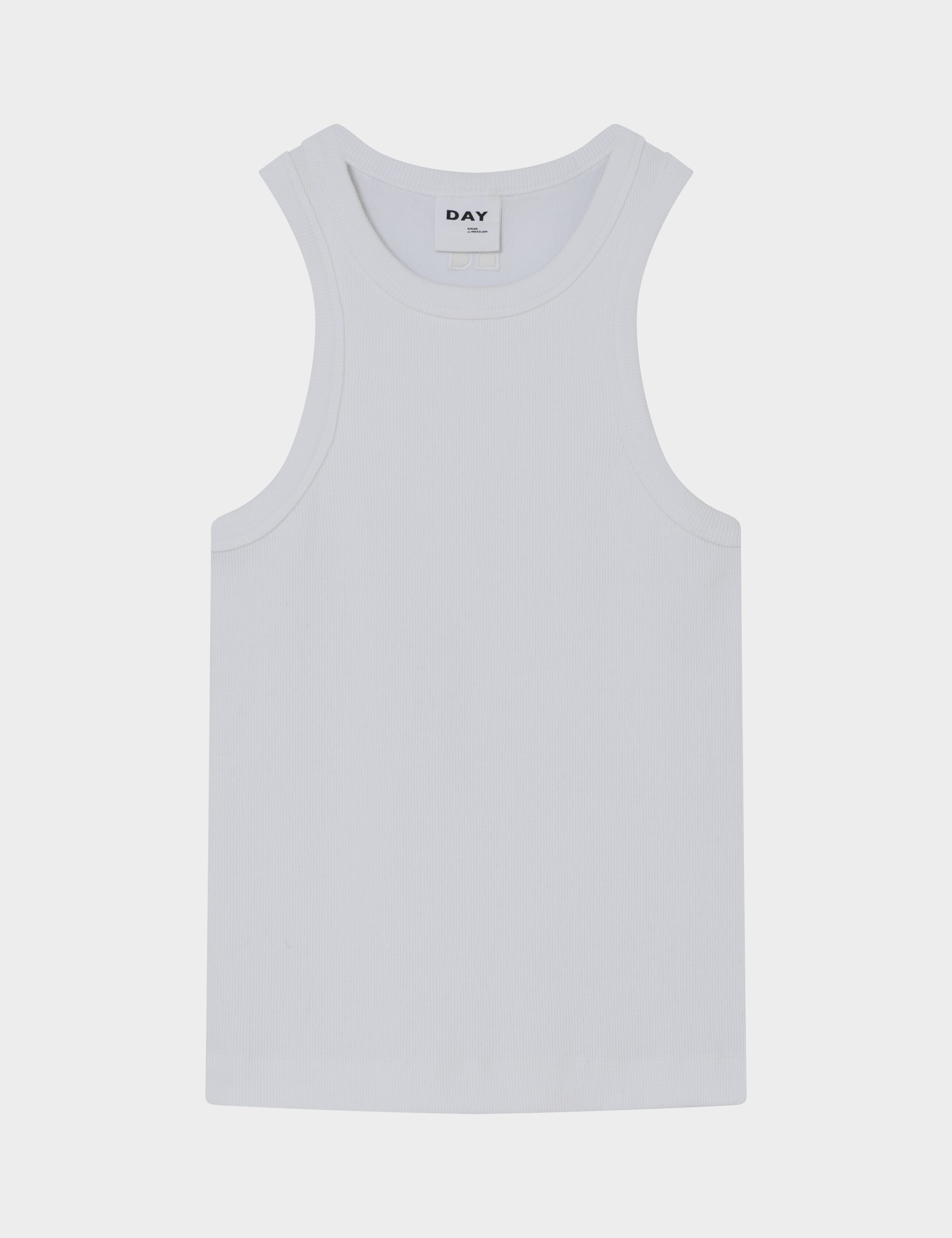 DAY Birger ét Mikkelsen Alisson - Classic Rib Top 110601 BRIGHT WHITE