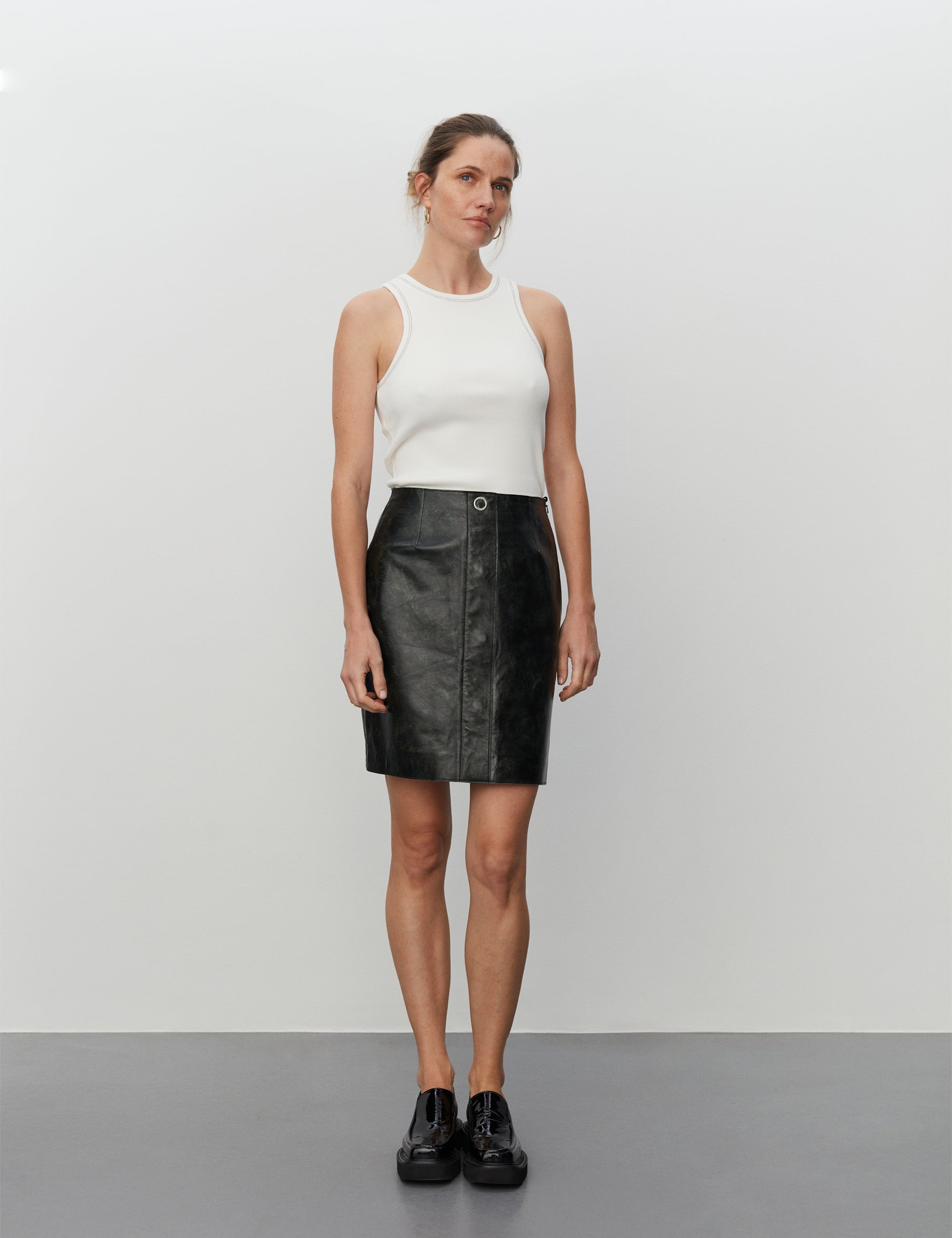 DAY Birger ét Mikkelsen Alisson - Heavy Rib Tops & T-Shirts 110601 Bright White