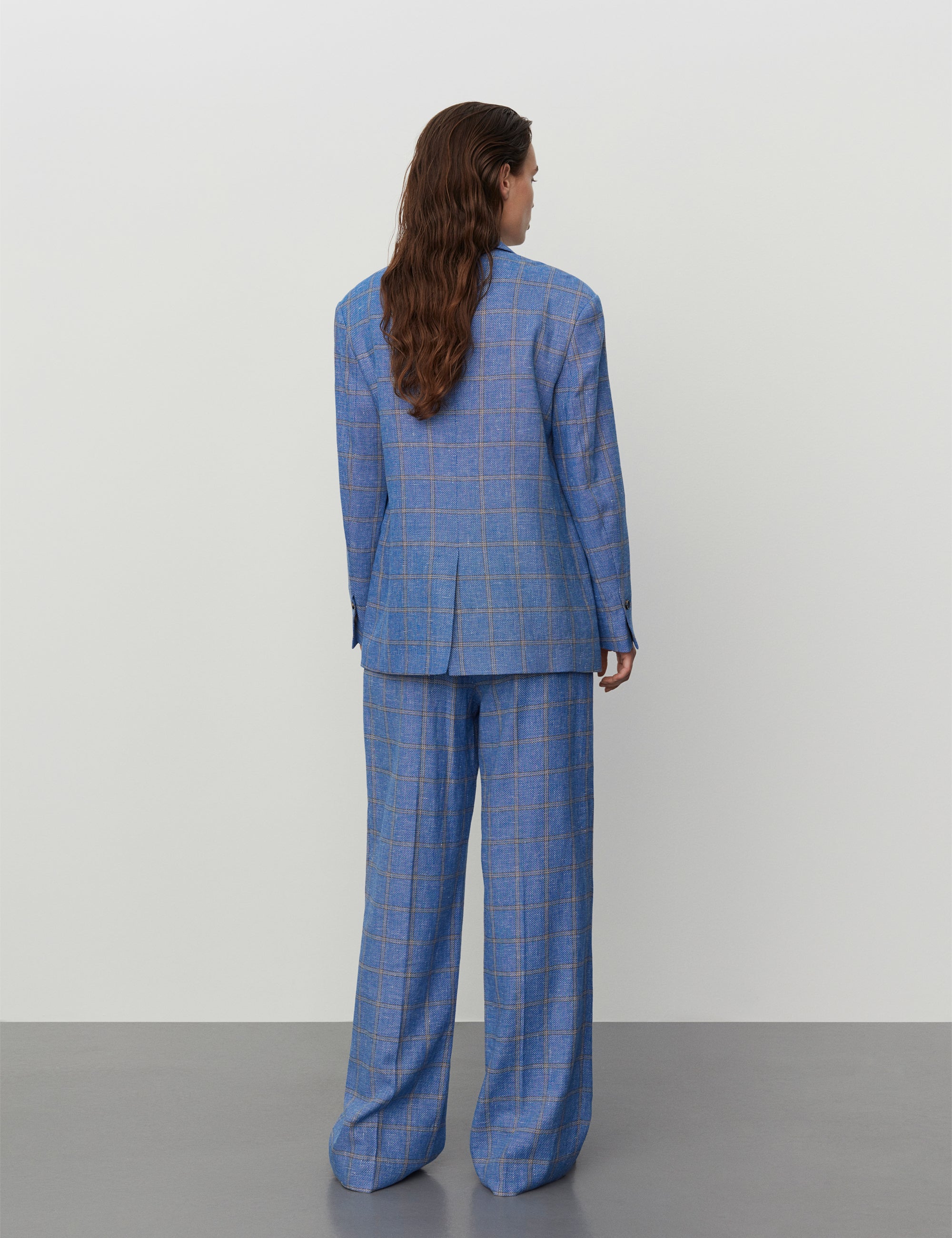 DAY Birger ét Mikkelsen Allen - Summertime Check Blazer 194045 LAPIS BLUE