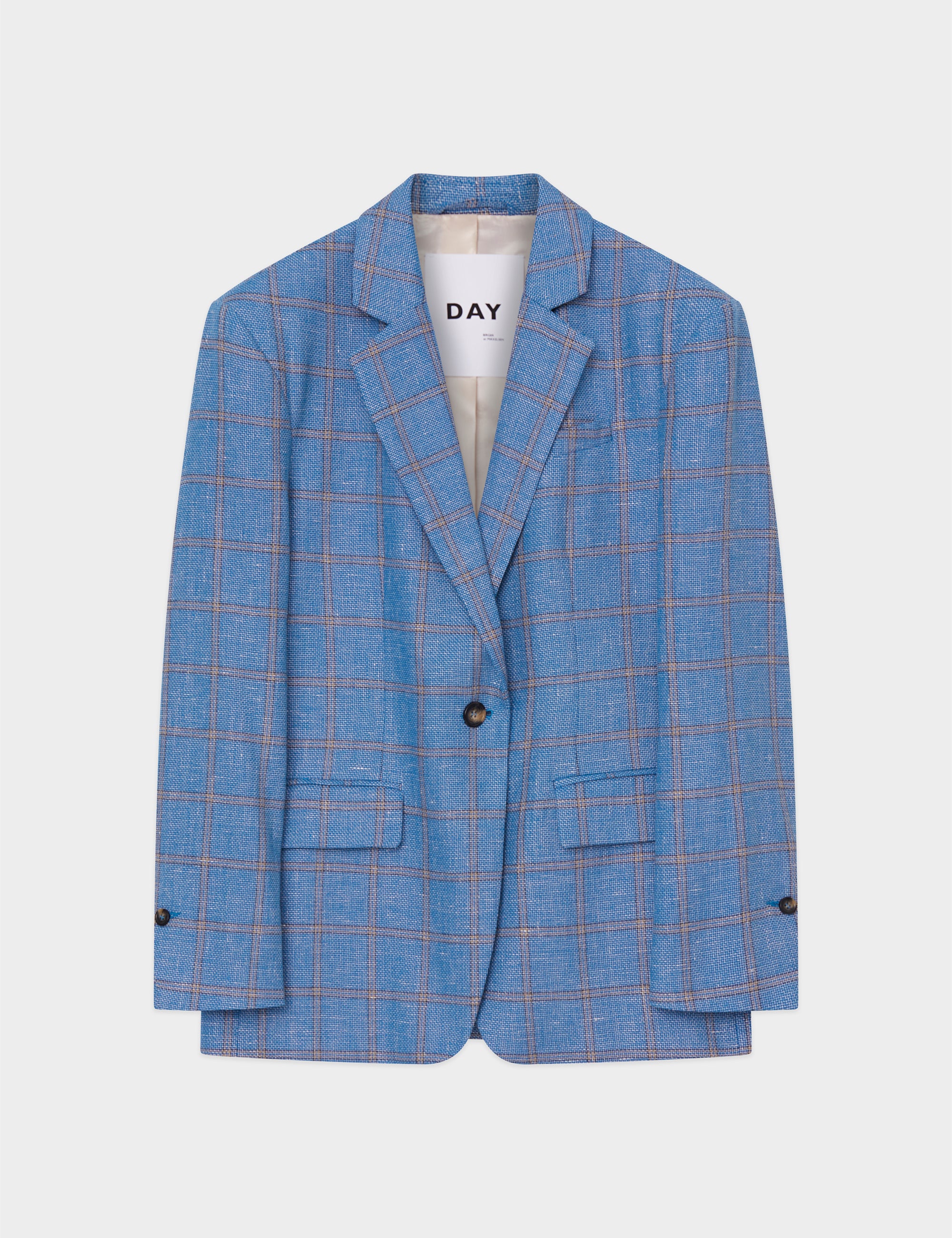 DAY Birger ét Mikkelsen Allen - Summertime Check Blazer 194045 LAPIS BLUE