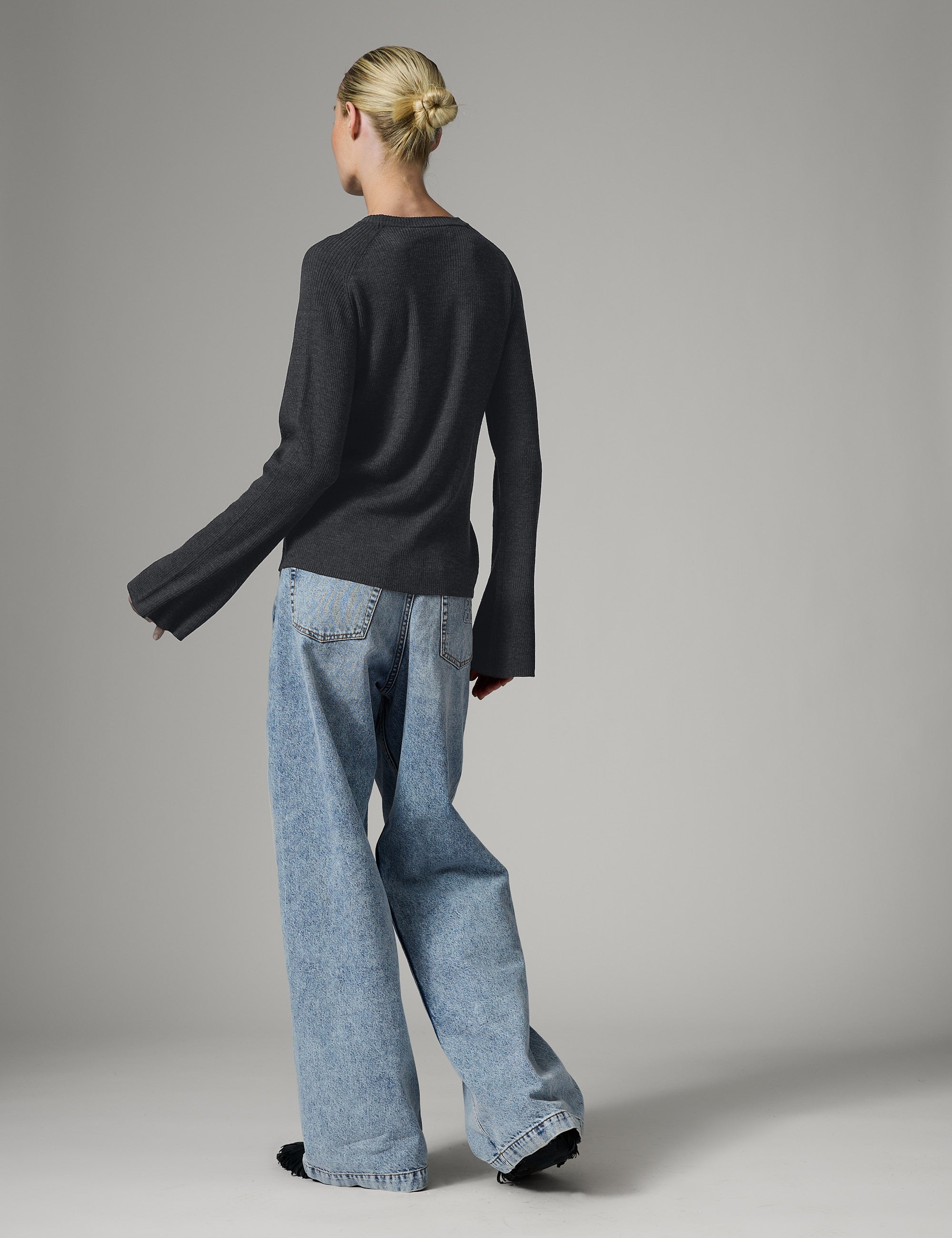 DAY Birger ét Mikkelsen Anabelle Rib - Daily Elements - Pullover Pullover 500003 Dark Grey Melange