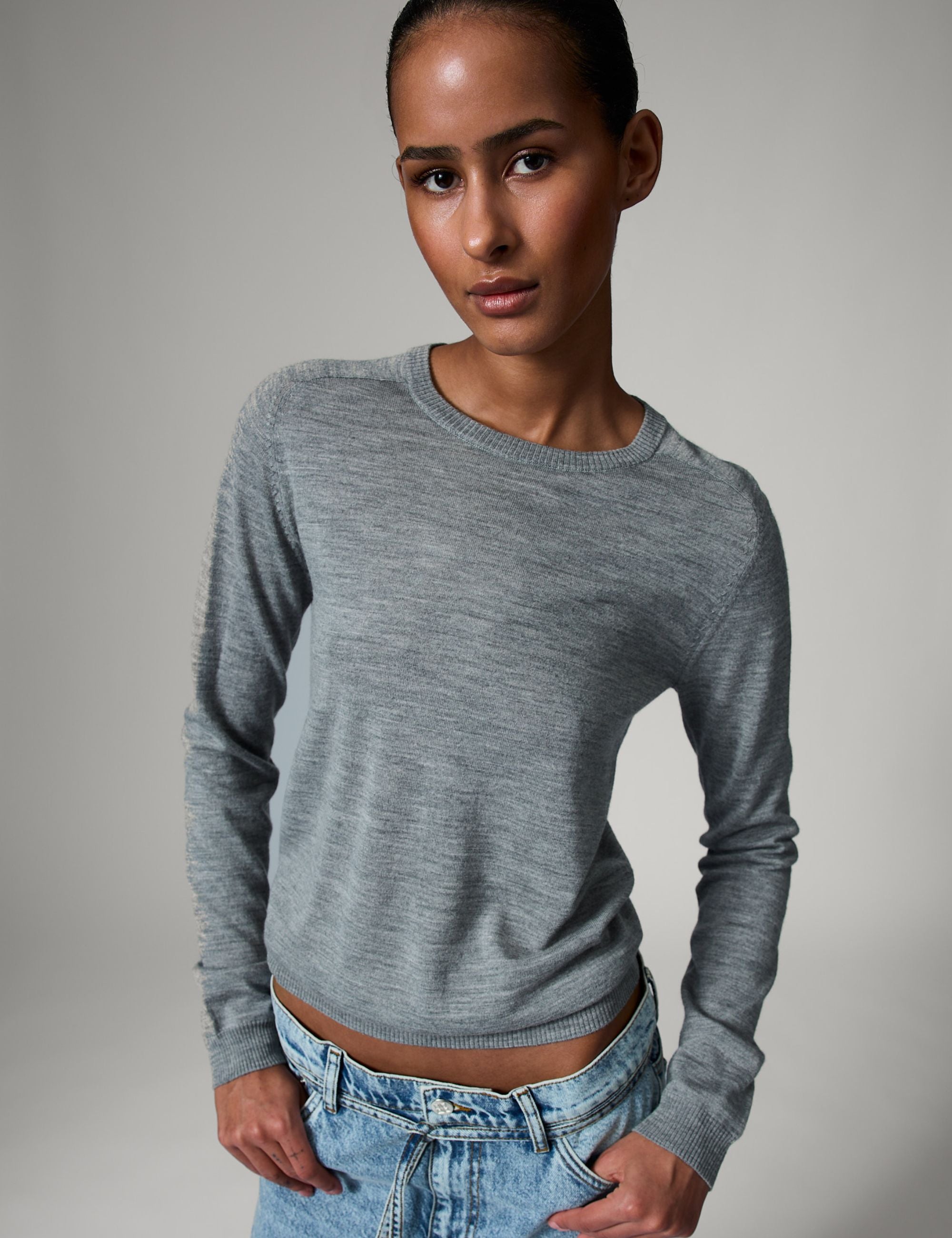 DAY Birger ét Mikkelsen Annabelle - Daily Elements - Pullover Pullover 500006 Medium Grey Melange