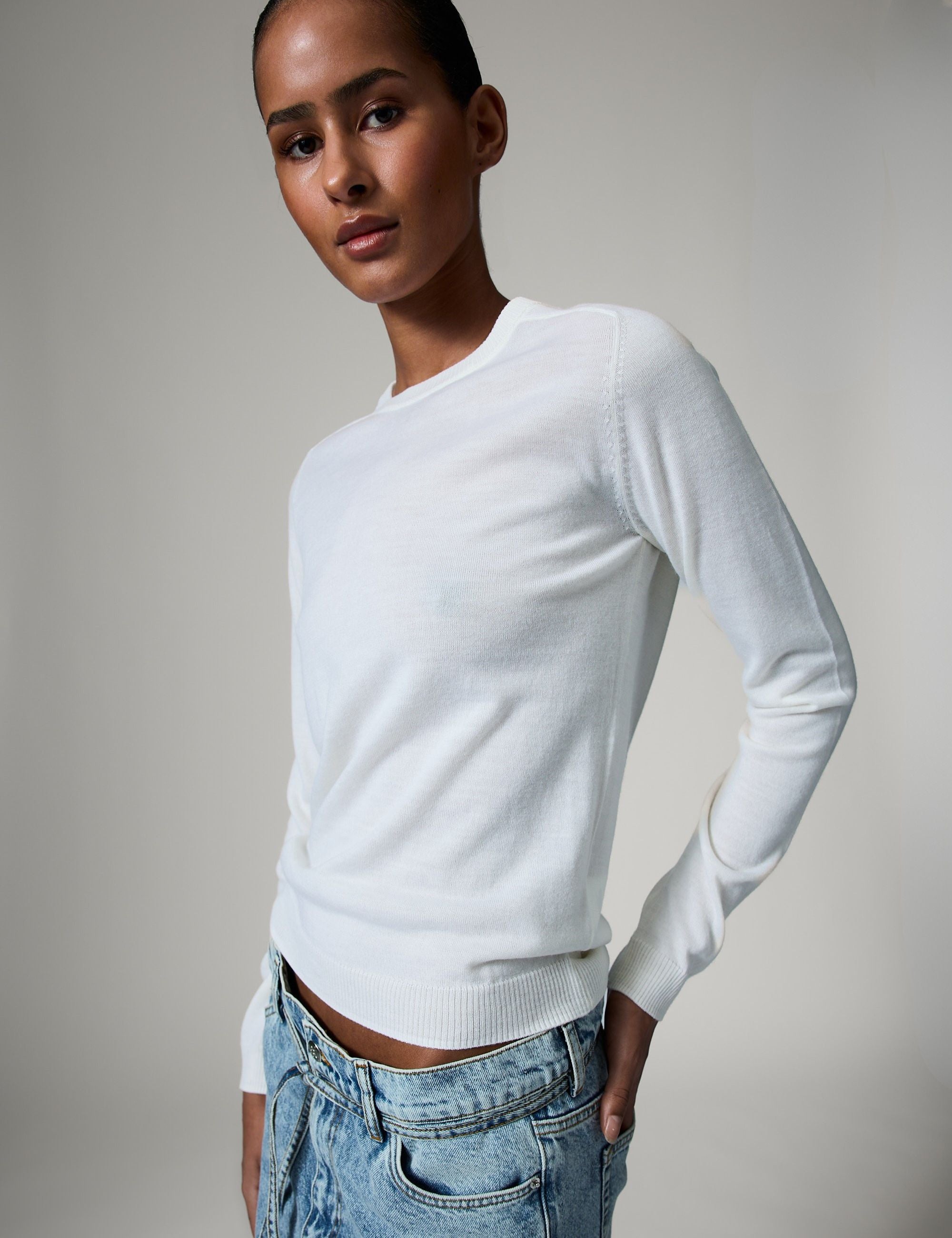 DAY Birger ét Mikkelsen Annabelle king - Daily Elements Pullover 01002 Ivory Shade