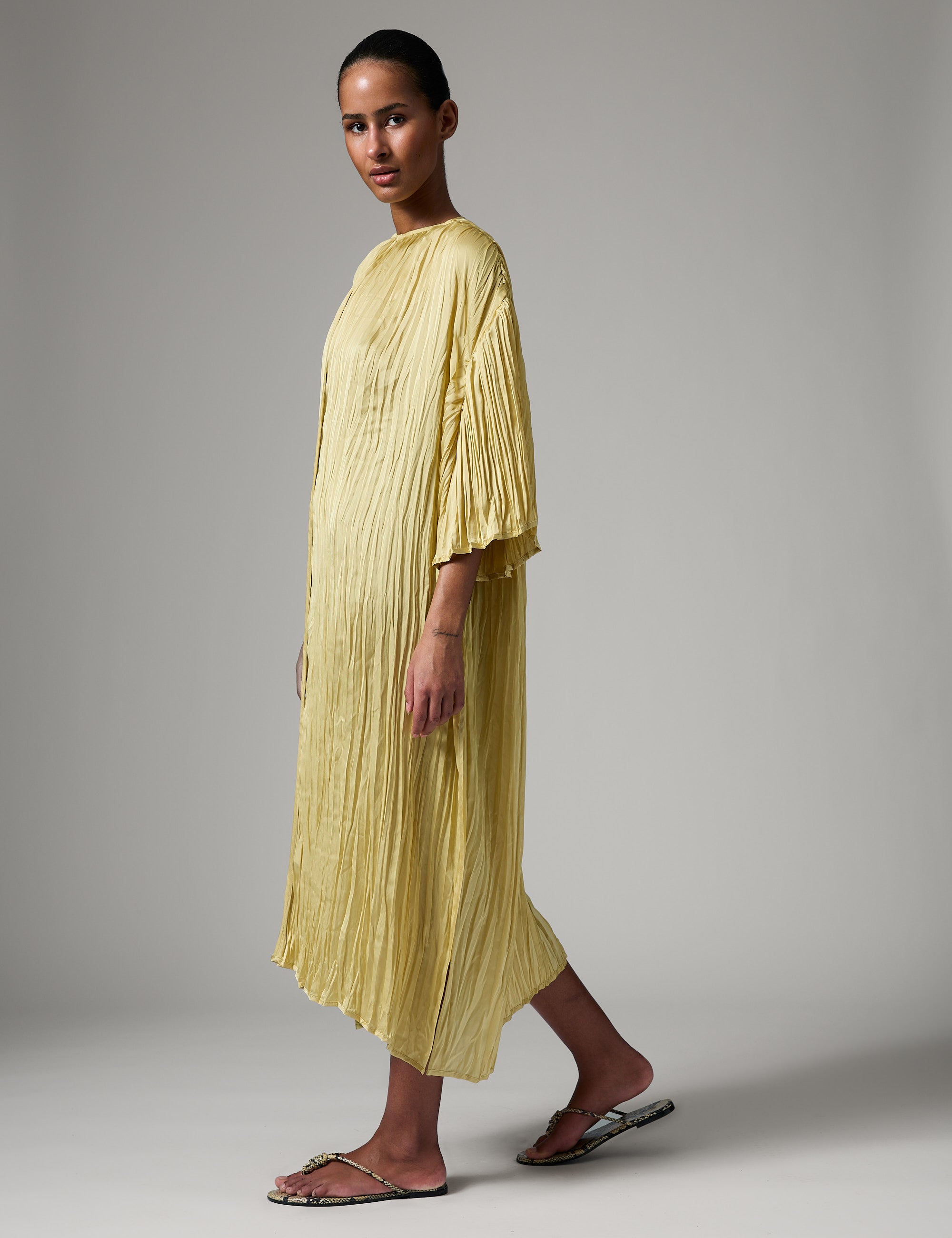 DAY Birger ét Mikkelsen Aruna - Crinkled Surface Dress 130922 Straw