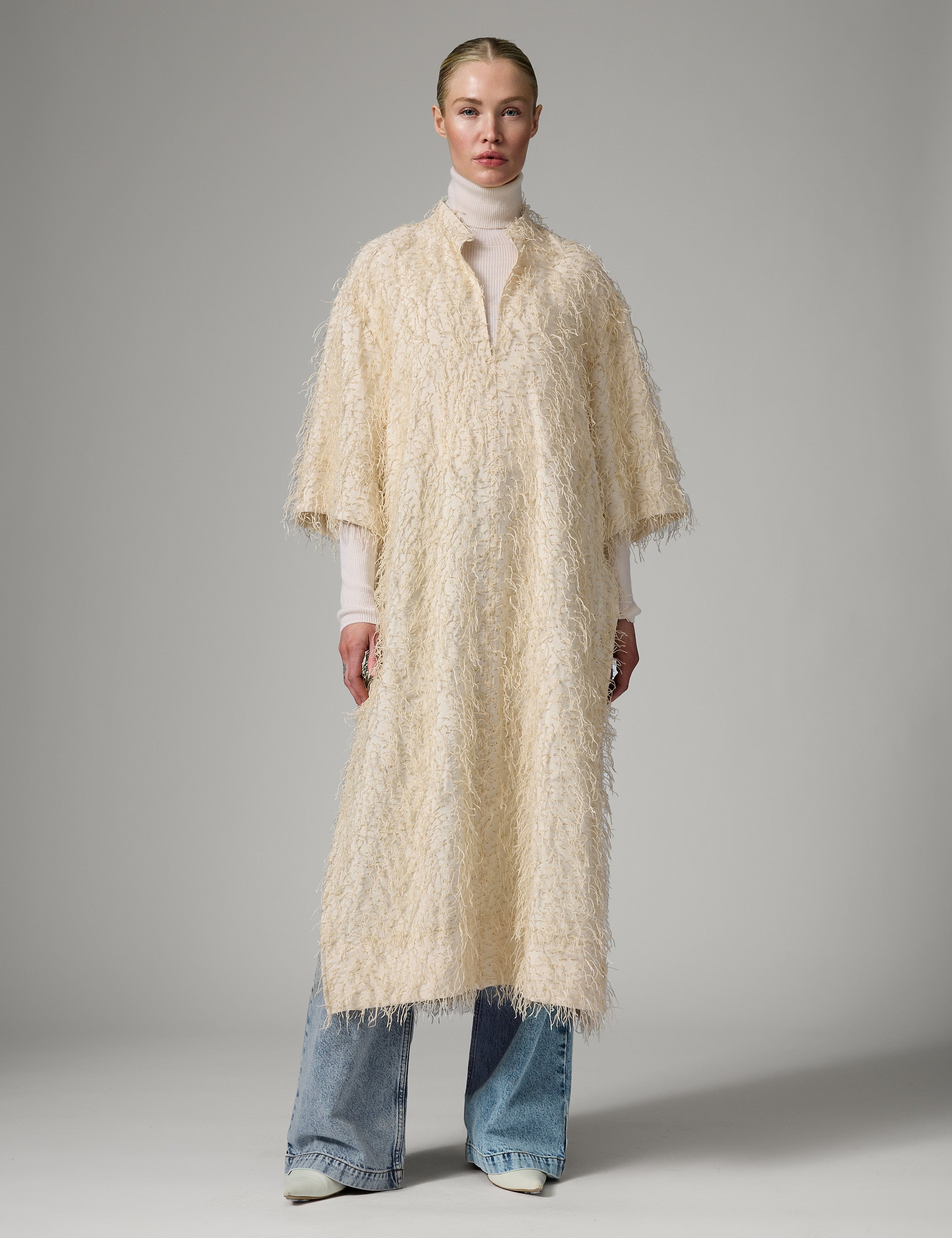 DAY Birger ét Mikkelsen Aruna - Dobby Fringe Dress 110605 Jet Stream