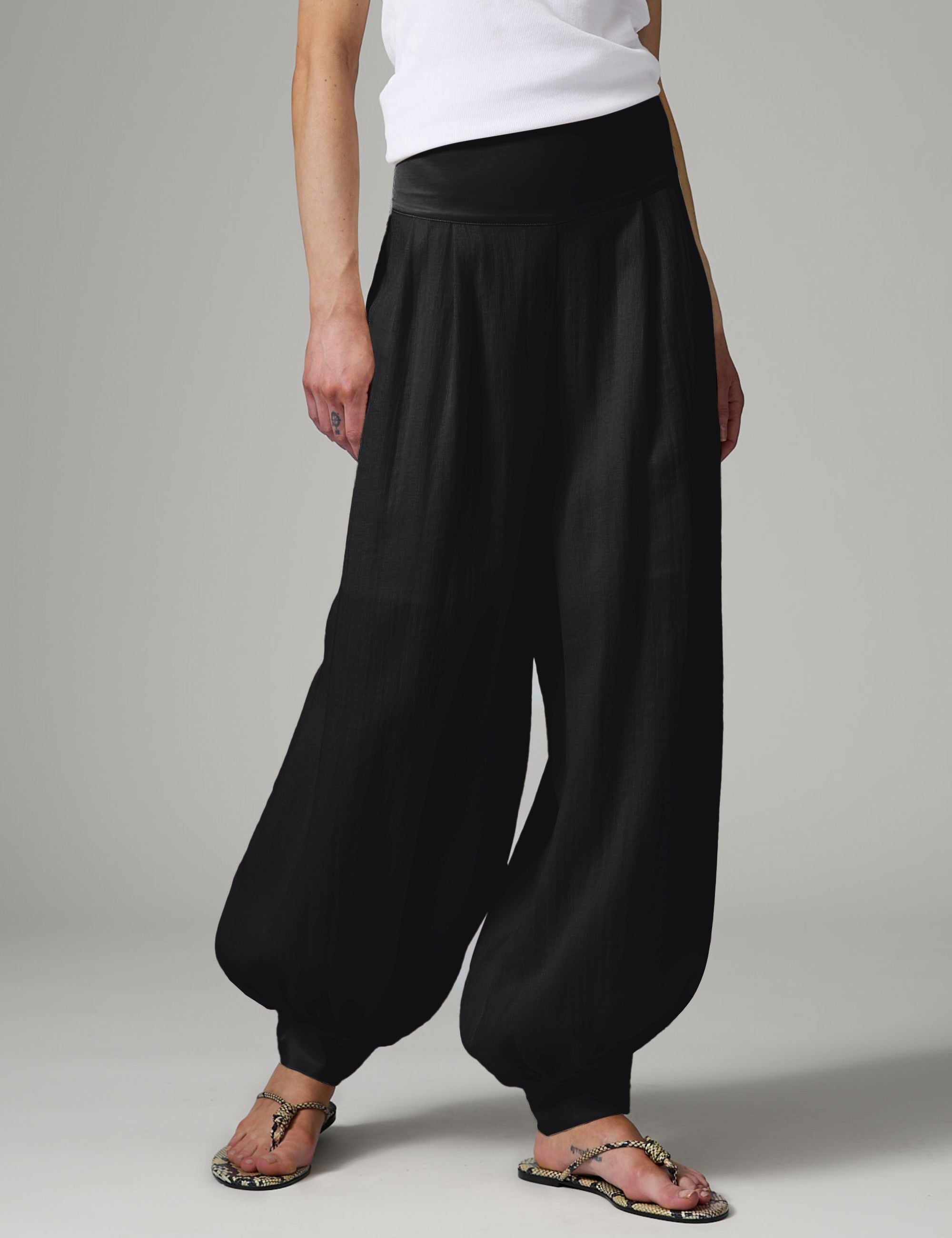 DAY Birger ét Mikkelsen Beate - Contrast Linen Pants 190303 Black