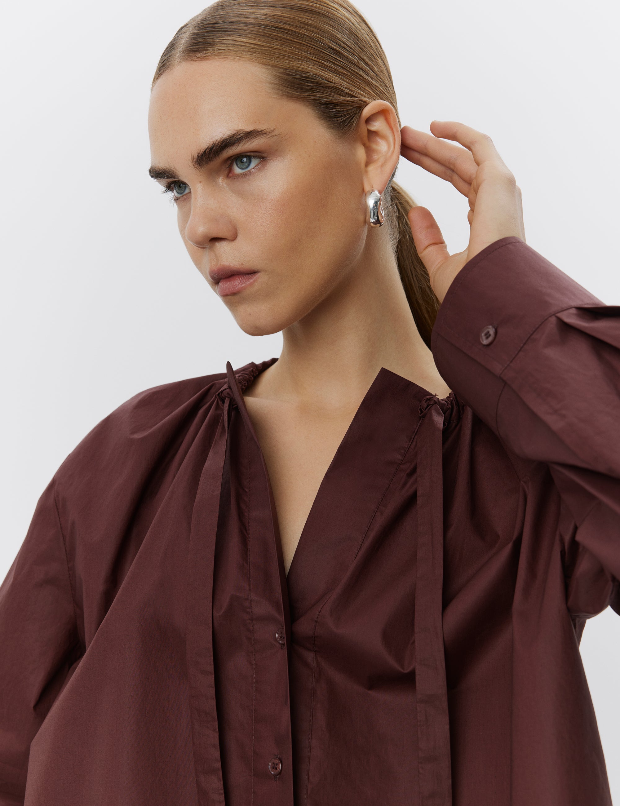 DAY Birger ét Mikkelsen Birch - Cotton Chintz Shirts & Blouses 191317 Bitter Chocolate..