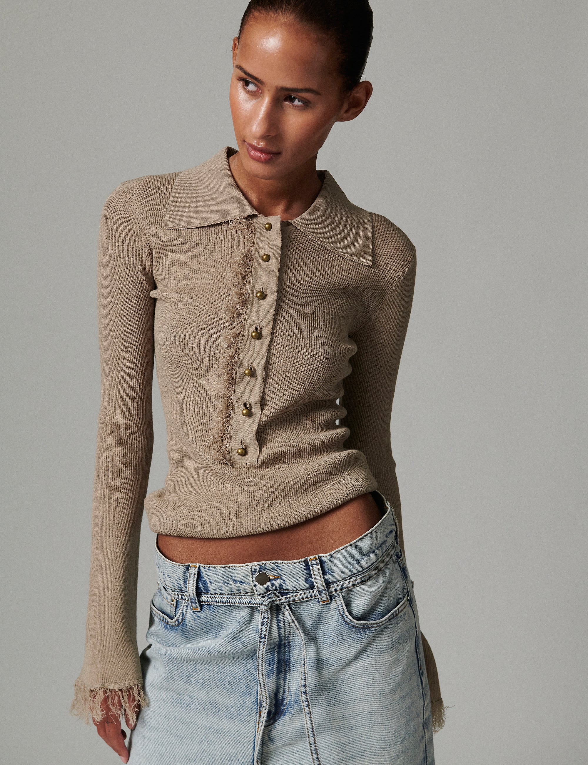 DAY Birger ét Mikkelsen Blanche - Cotton Base Tops & T-Shirts 171109 CHINCHILLA