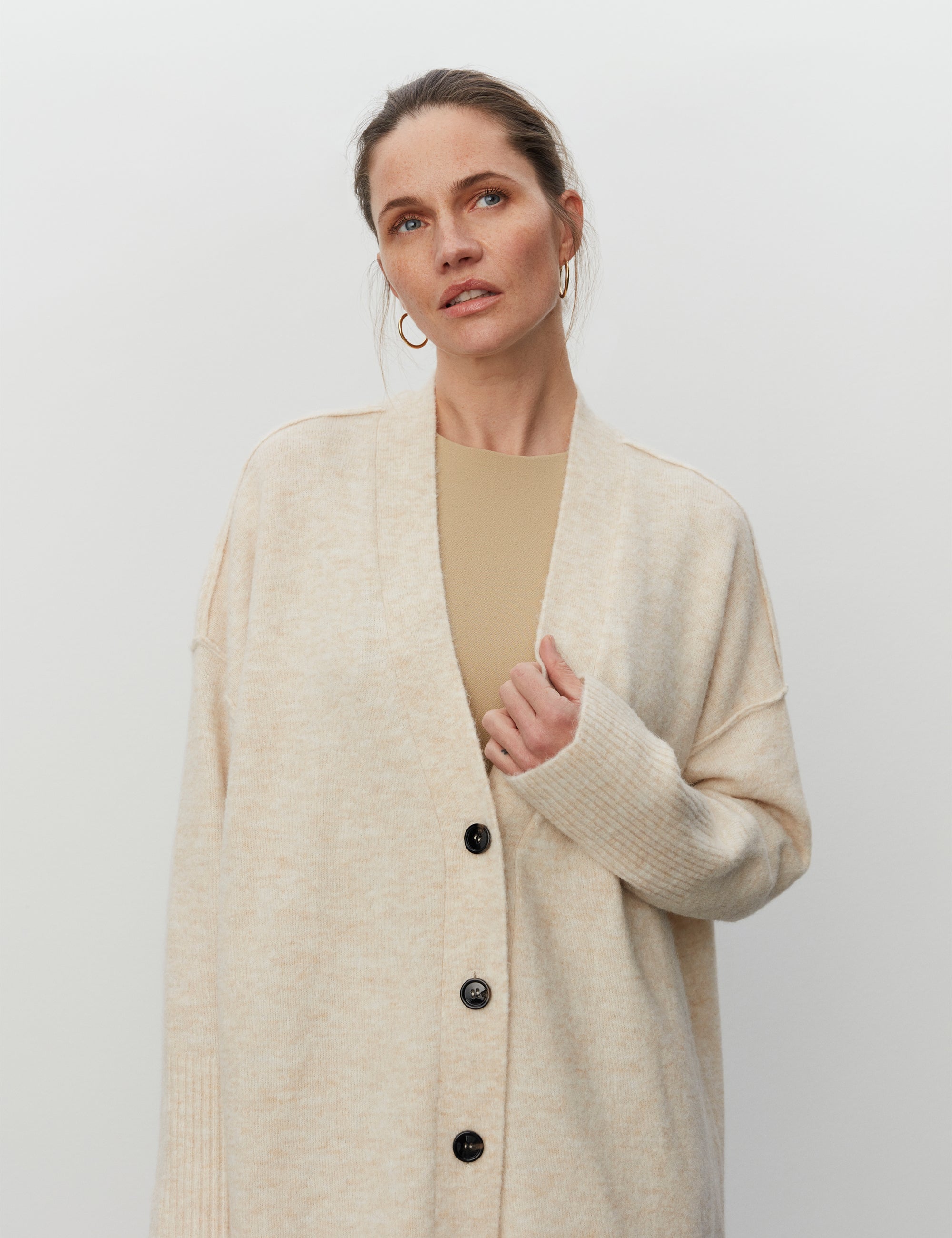 DAY Birger ét Mikkelsen Bobby - Cozy Days Cardigan 500061 CARAMEL MELANGE