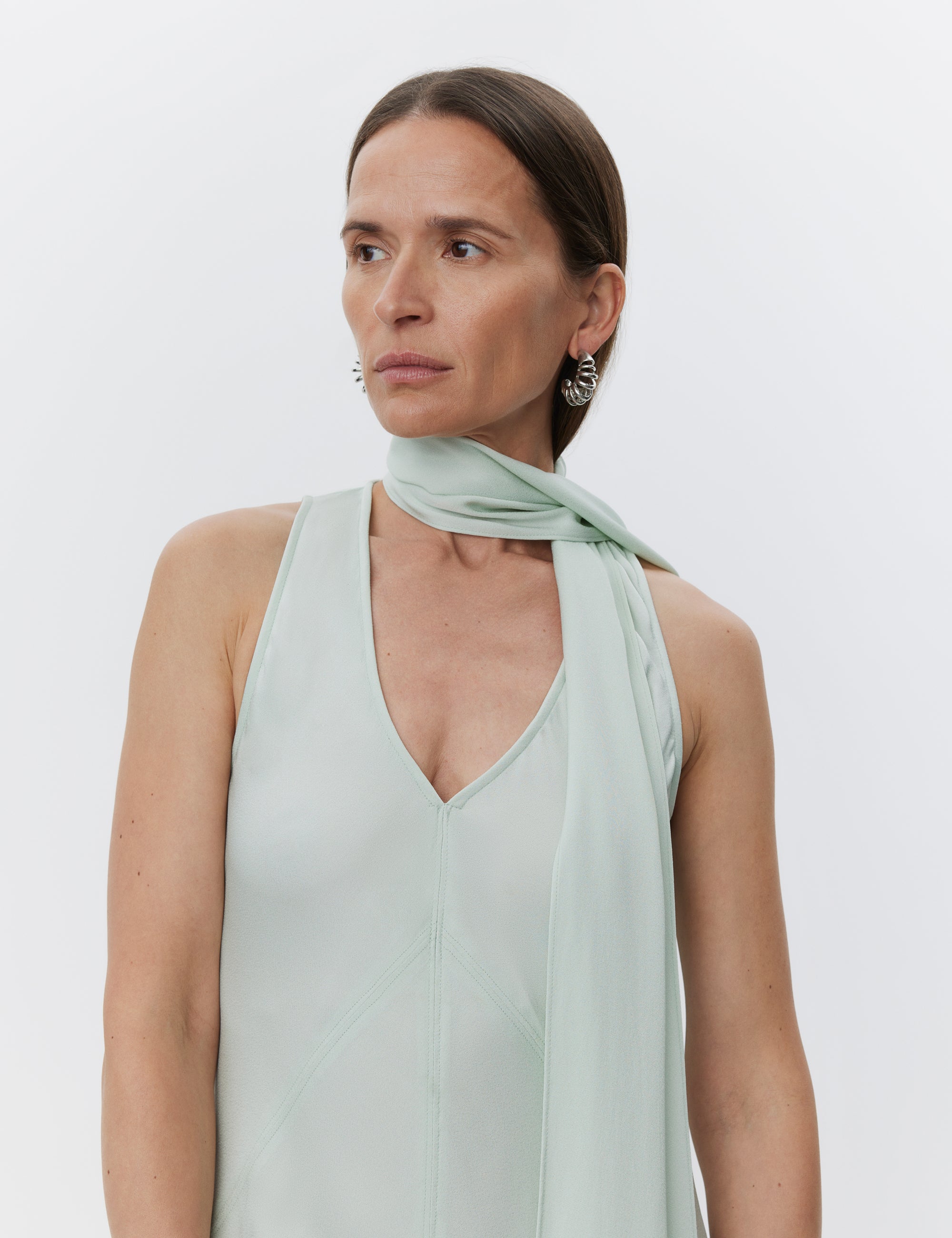 DAY Birger ét Mikkelsen Brielle - Matte Crepe Dress 136107 GREEN LILY