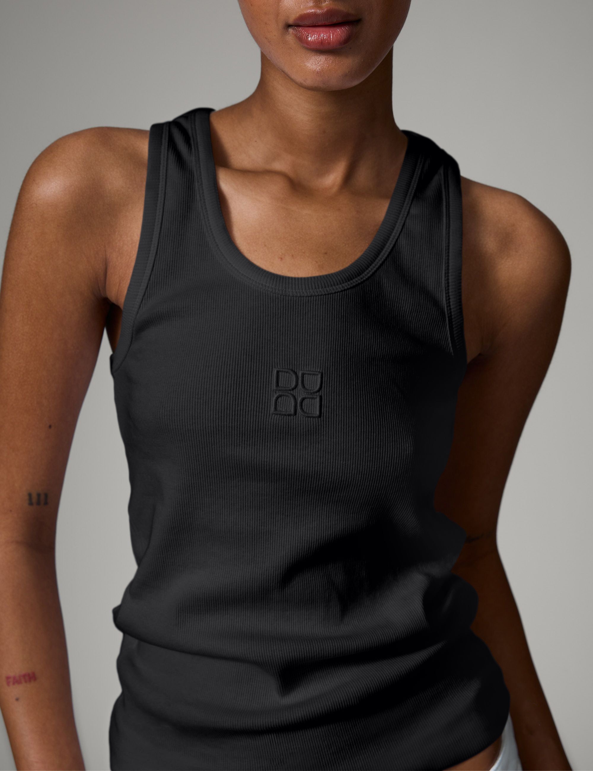 DAY Birger ét Mikkelsen Camilo - Classic Rib - Top Top 190303 Black