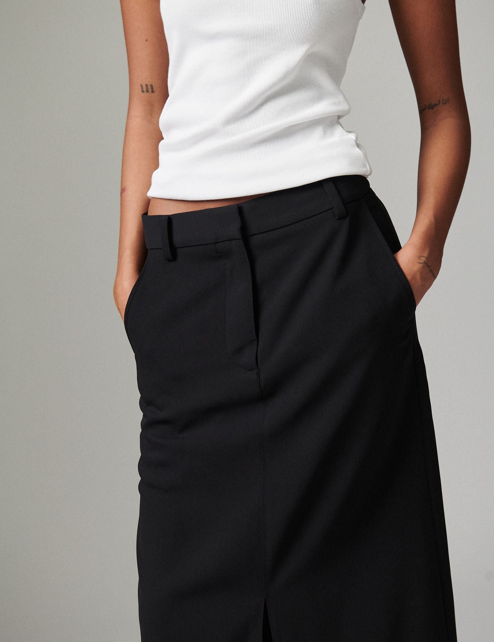 DAY Birger ét Mikkelsen Anno - Classic Gabardine Skirt 190303 BLACK