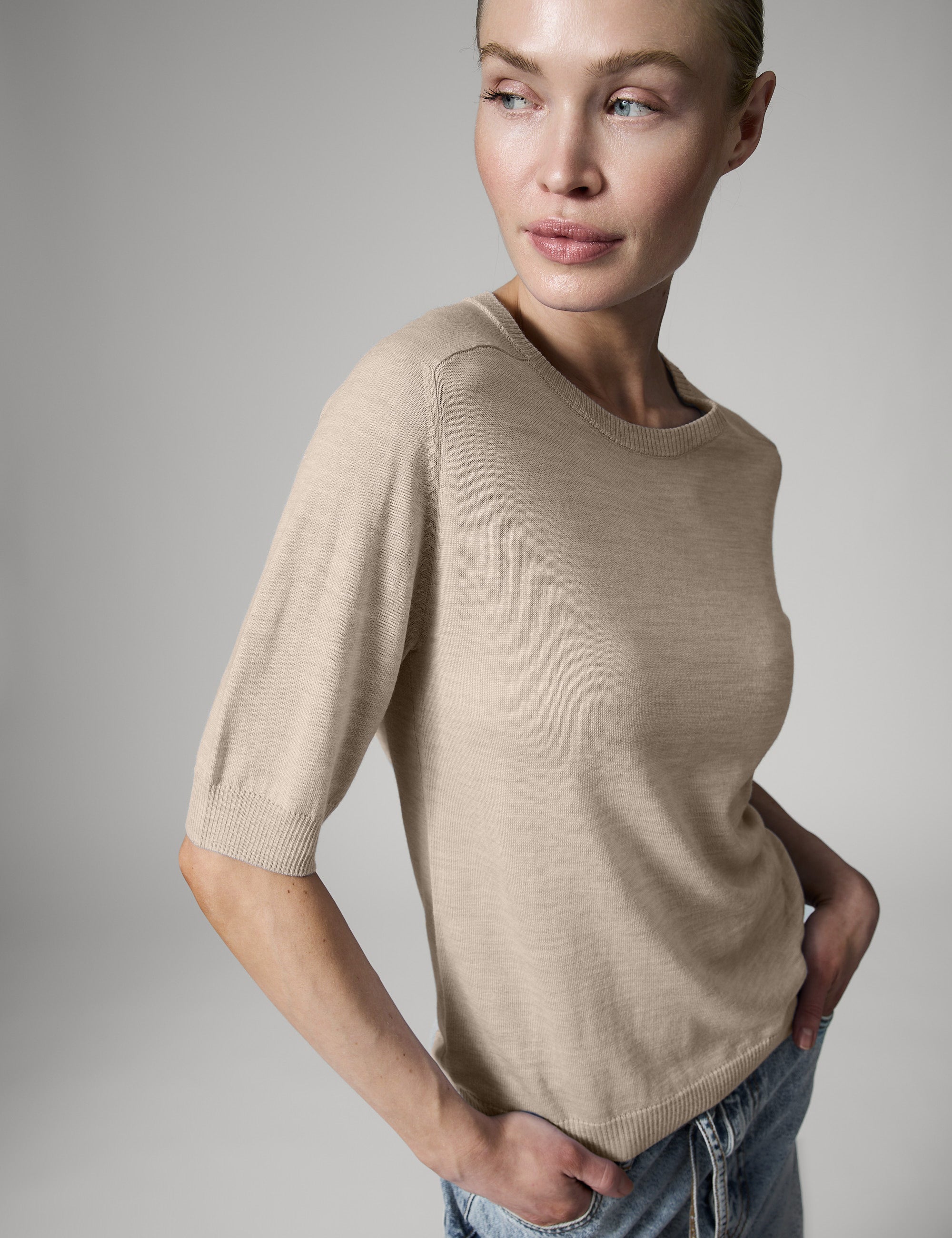 DAY Birger ét Mikkelsen Carolina - Daily Elements - Pullover Pullover 500004 LIGHT BEIGEMELANGE