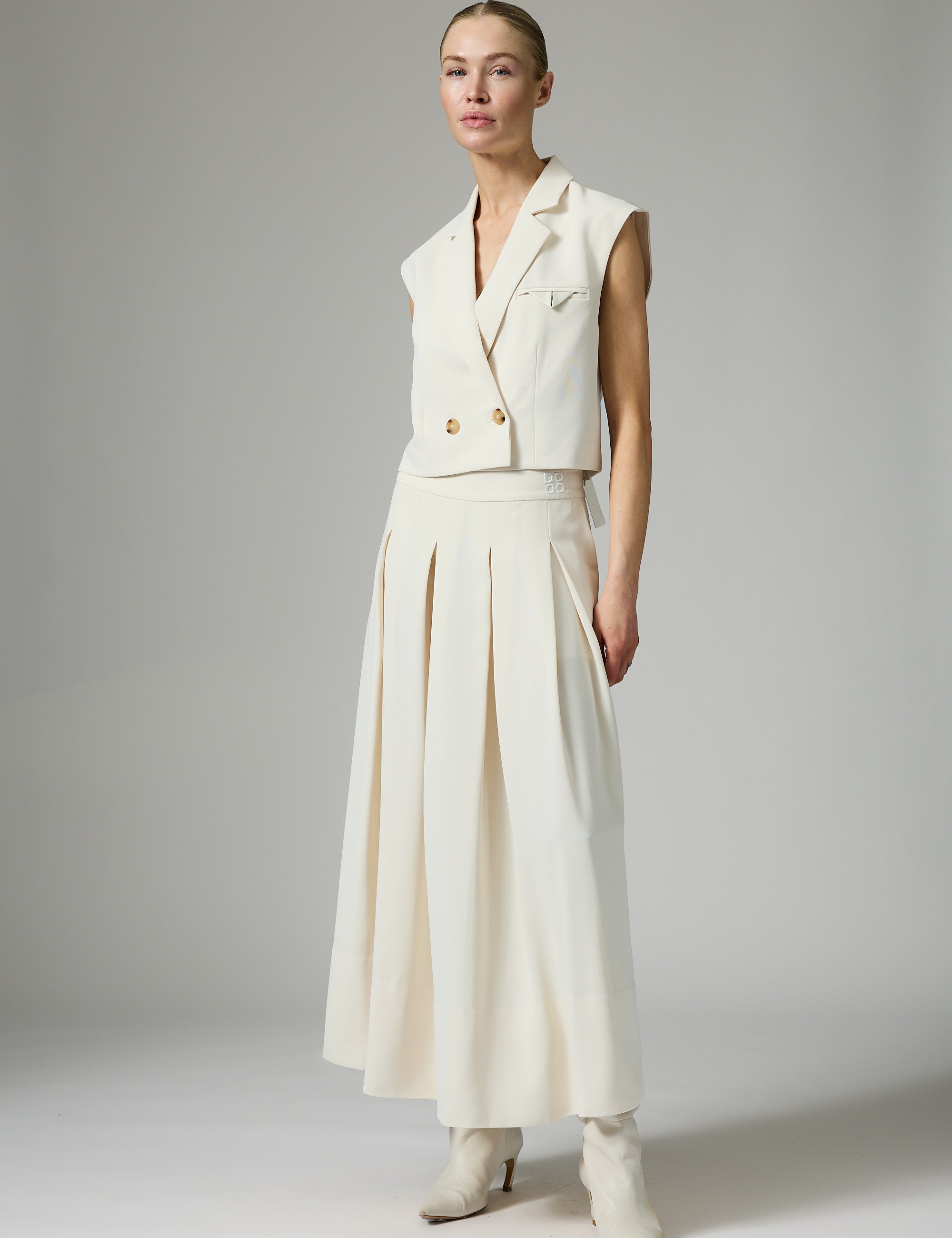 DAY Birger ét Mikkelsen Chai - Classic Gabardine - Skirt Skirt 01002 Ivory Shade