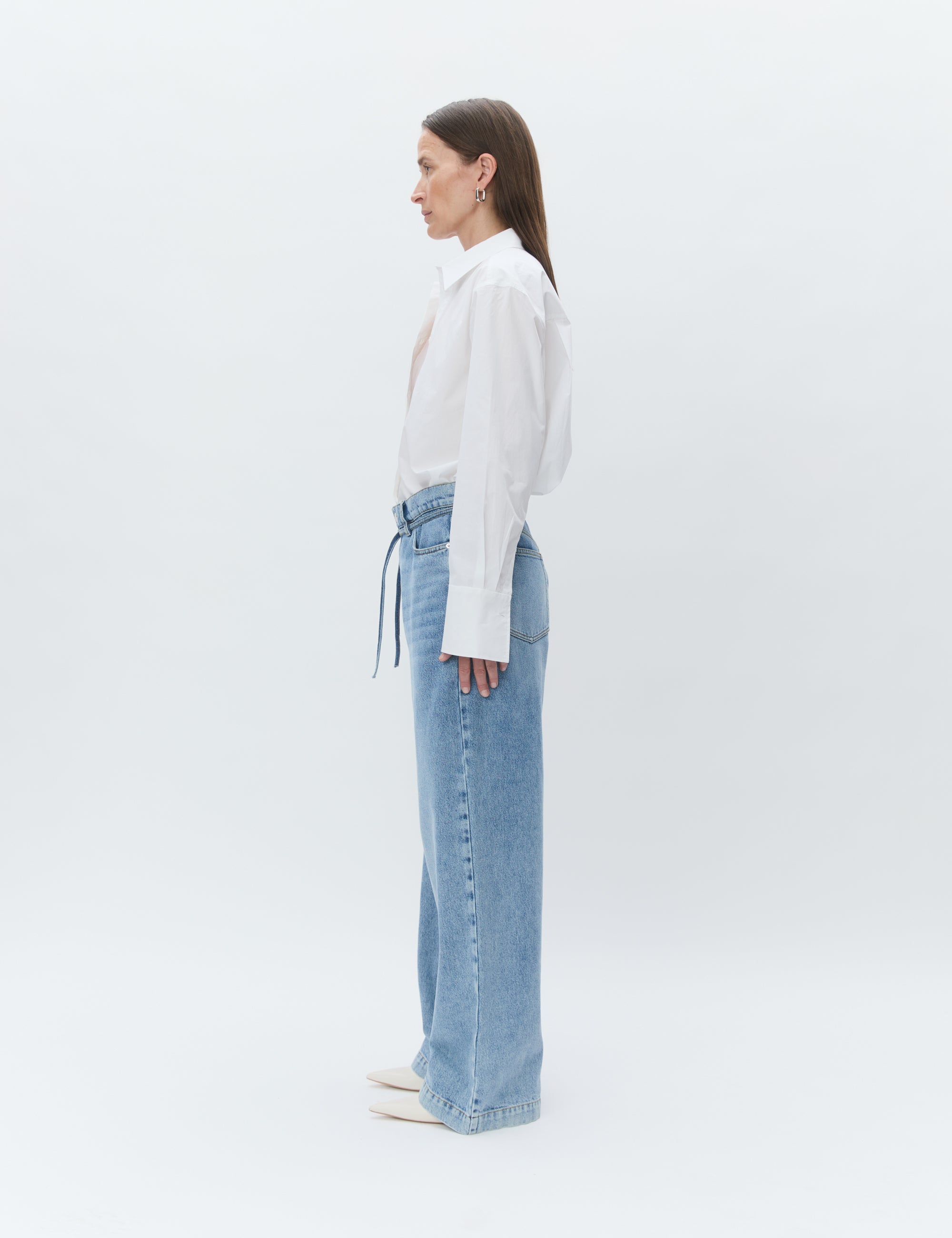 DAY Birger ét Mikkelsen Christiane - Solid Cotton RD Shirts & Blouses 110601 Bright White