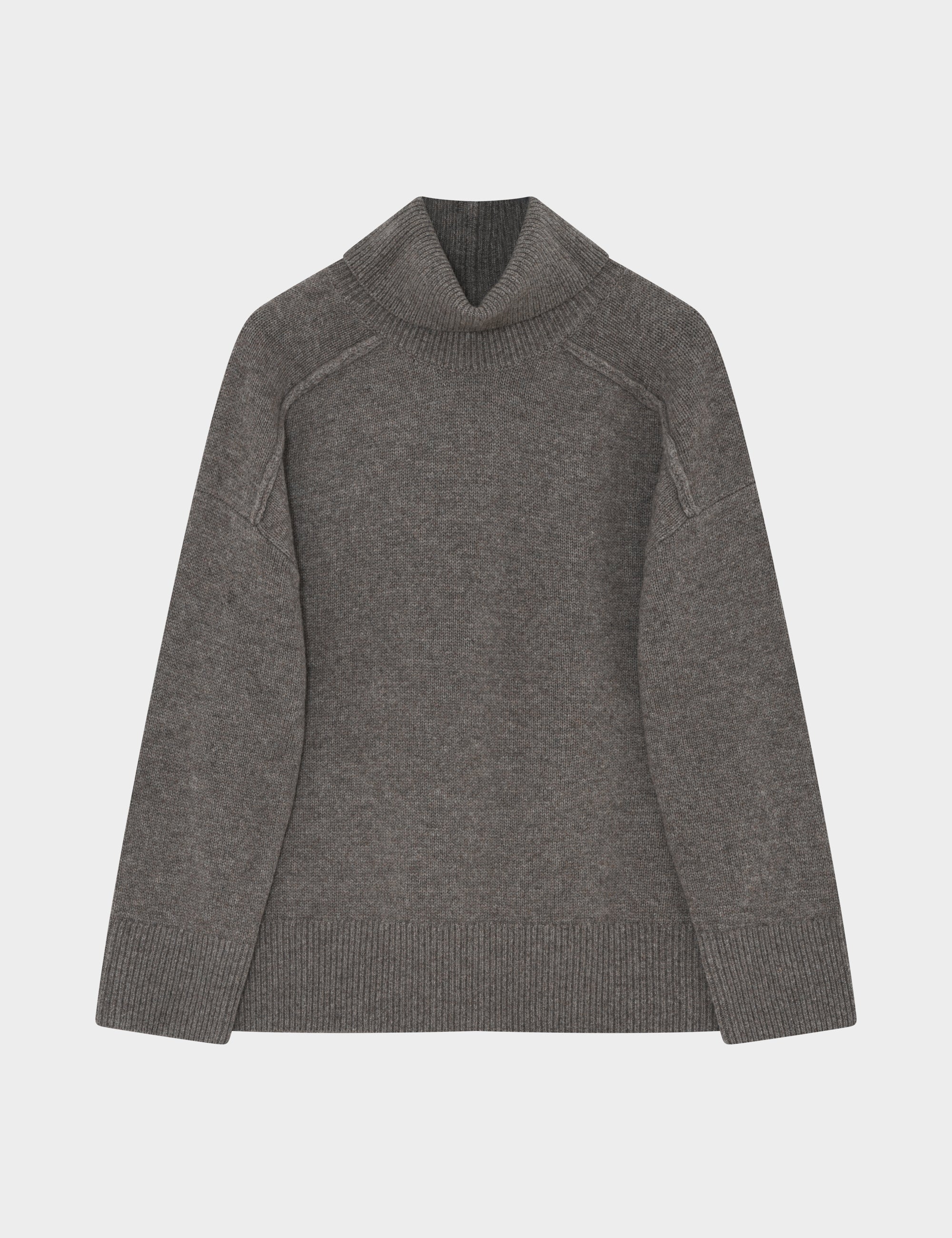 DAY Birger ét Mikkelsen Clarke - Soft lamb Pullover 500157 CHOCOLATE CHIP MELANGE