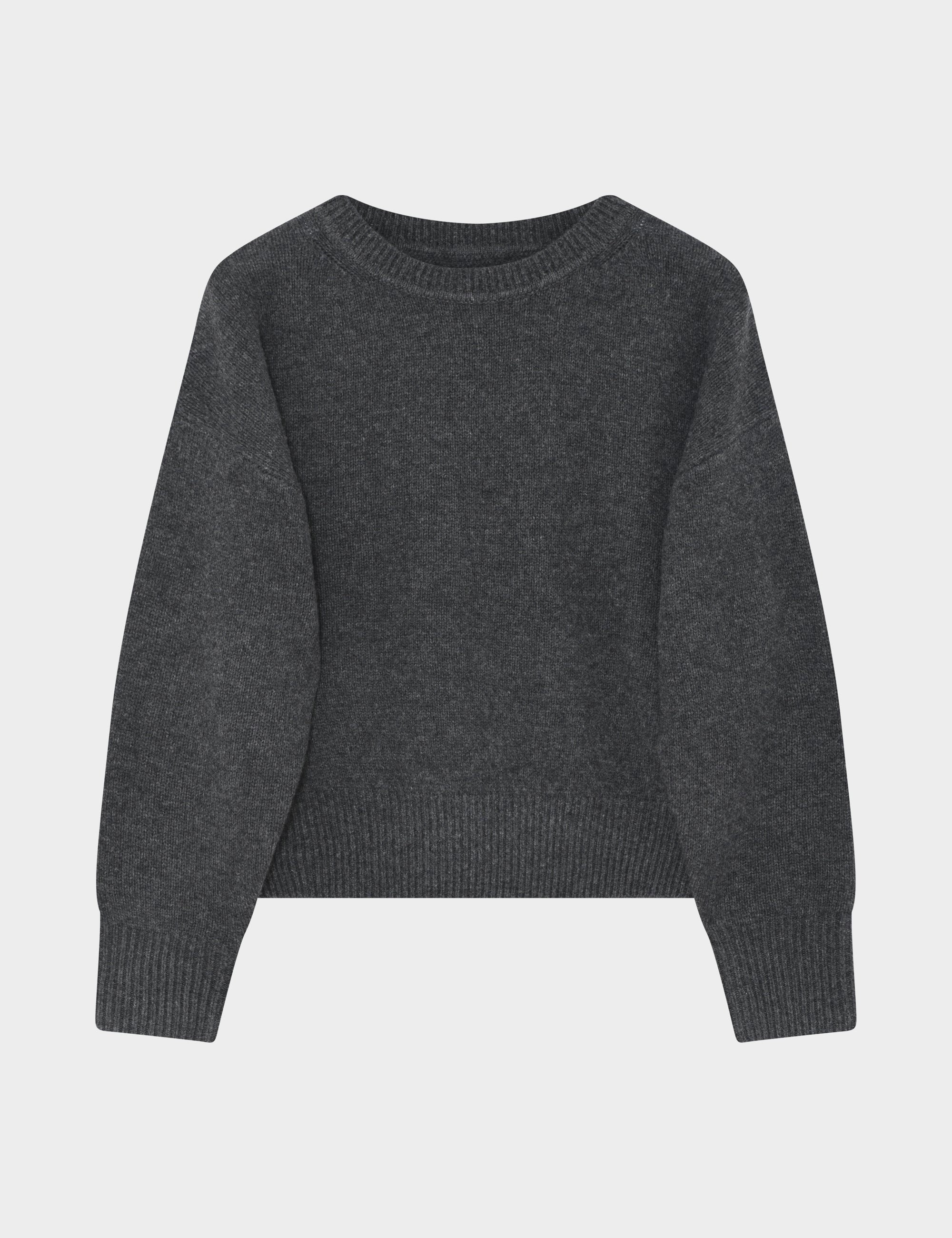 DAY Birger ét Mikkelsen Cline - Soft Lamb Pullover 500003 DARK GREY MELANGE